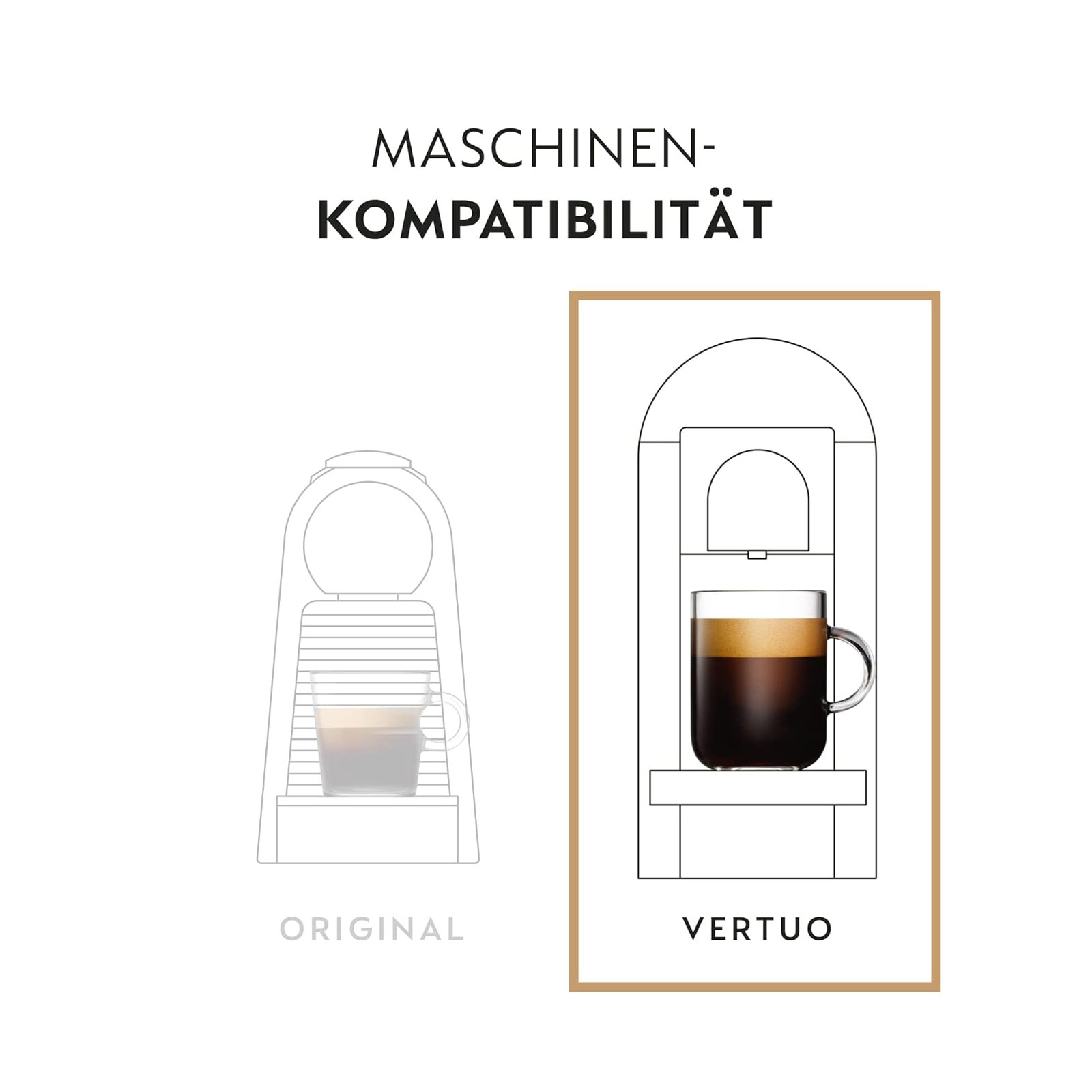 NESPRESSO VERTUO, Auswahl an Espresso (40ml) und Double Espresso (80ml) Kaffees, Leichte, mittlere und dunkle Röstungen, Kompatibel mit VERTUO Kaffeemaschinen, Kapsel Set aus 50 Kaffeekapseln