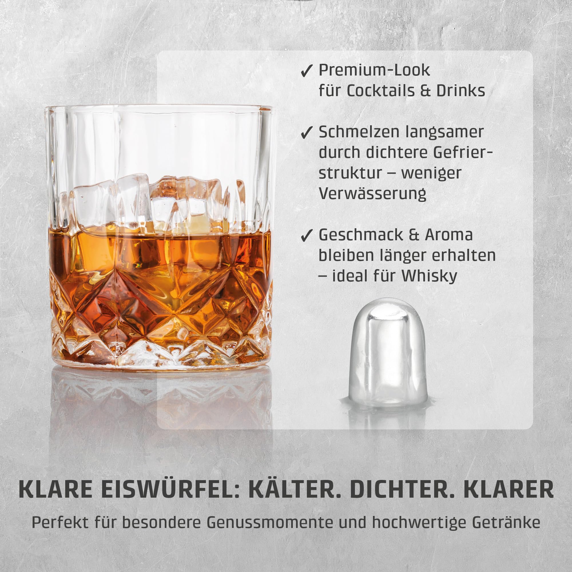 CASO Clear Ice Advanced Eiswürfelbereiter mit Kompressor