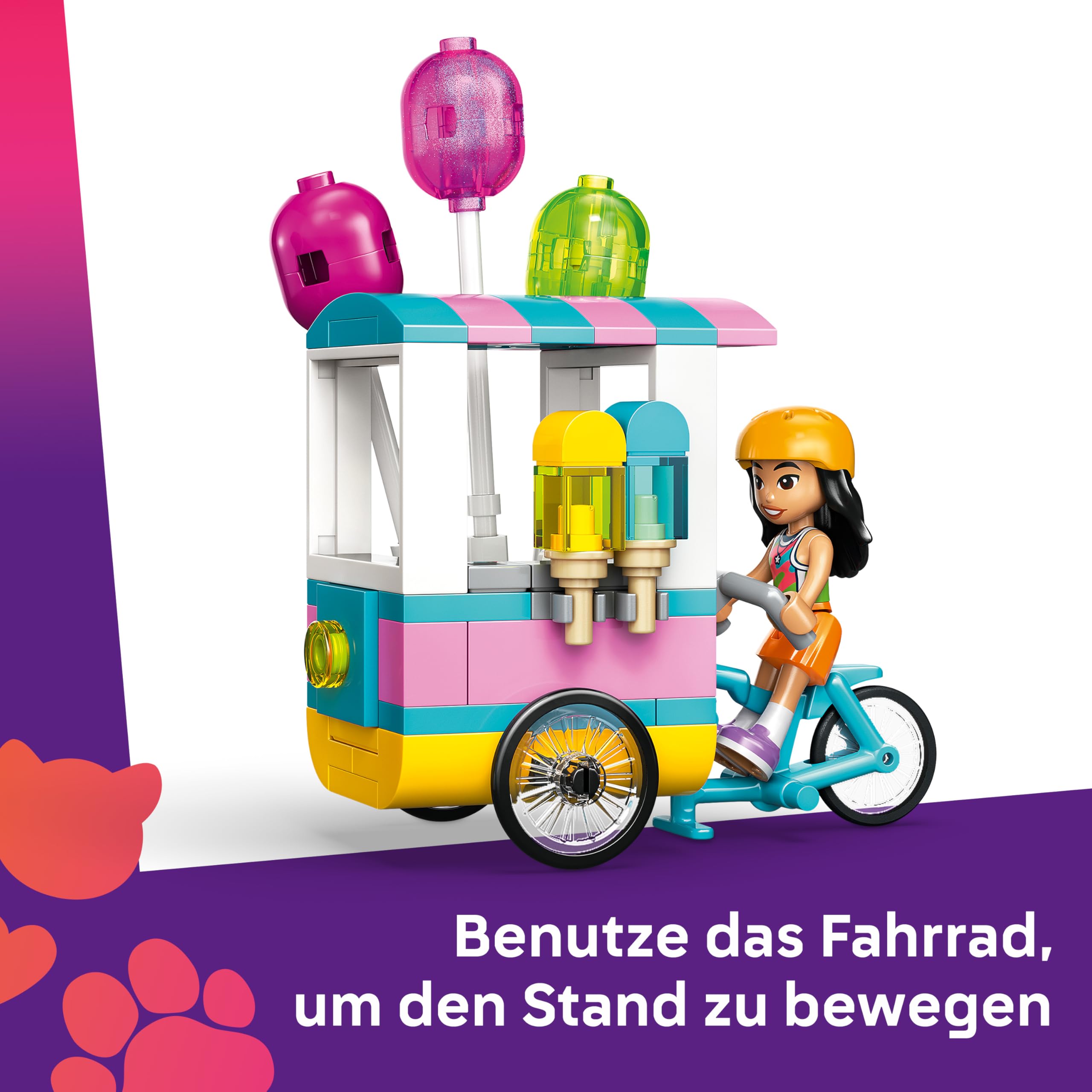 LEGO Friends EIS- und Luftballonstand - Spielzeugladen mit Fahrrad, 42692