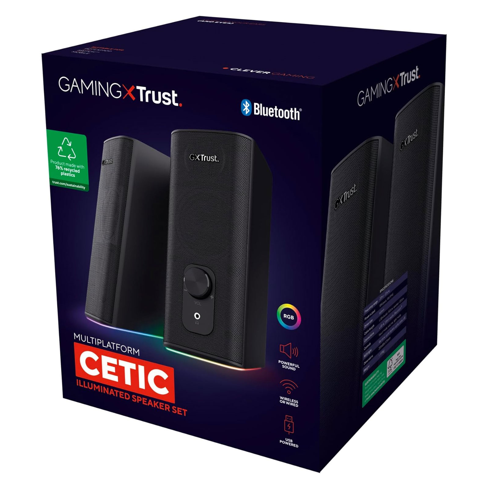 Trust GXT 612 Cetic Bluetooth Gaming-Lautsprecherset