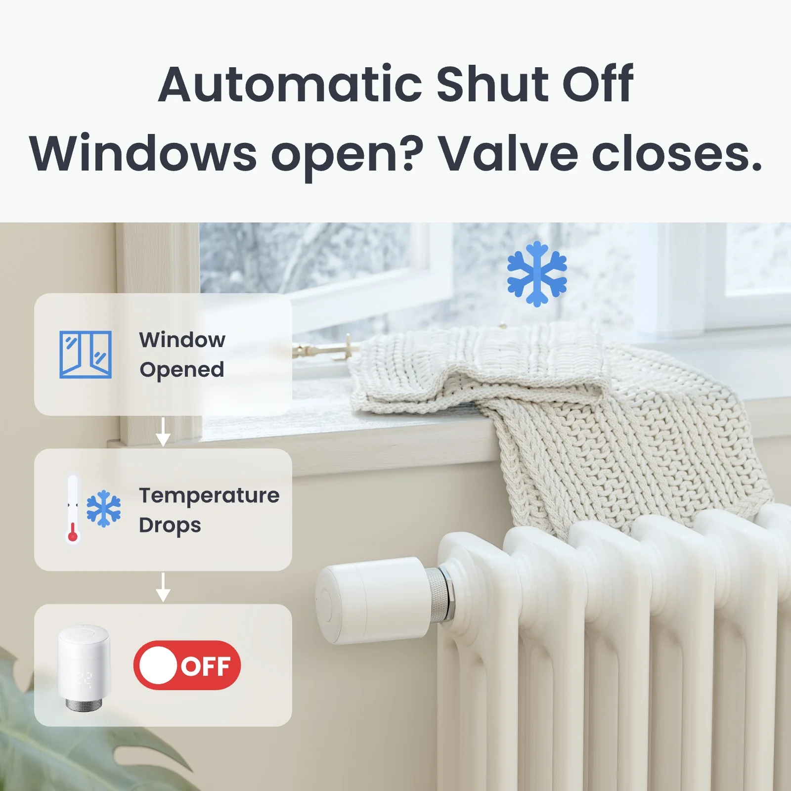 SwitchBot Smartes Heizkörperthermostat Weiß