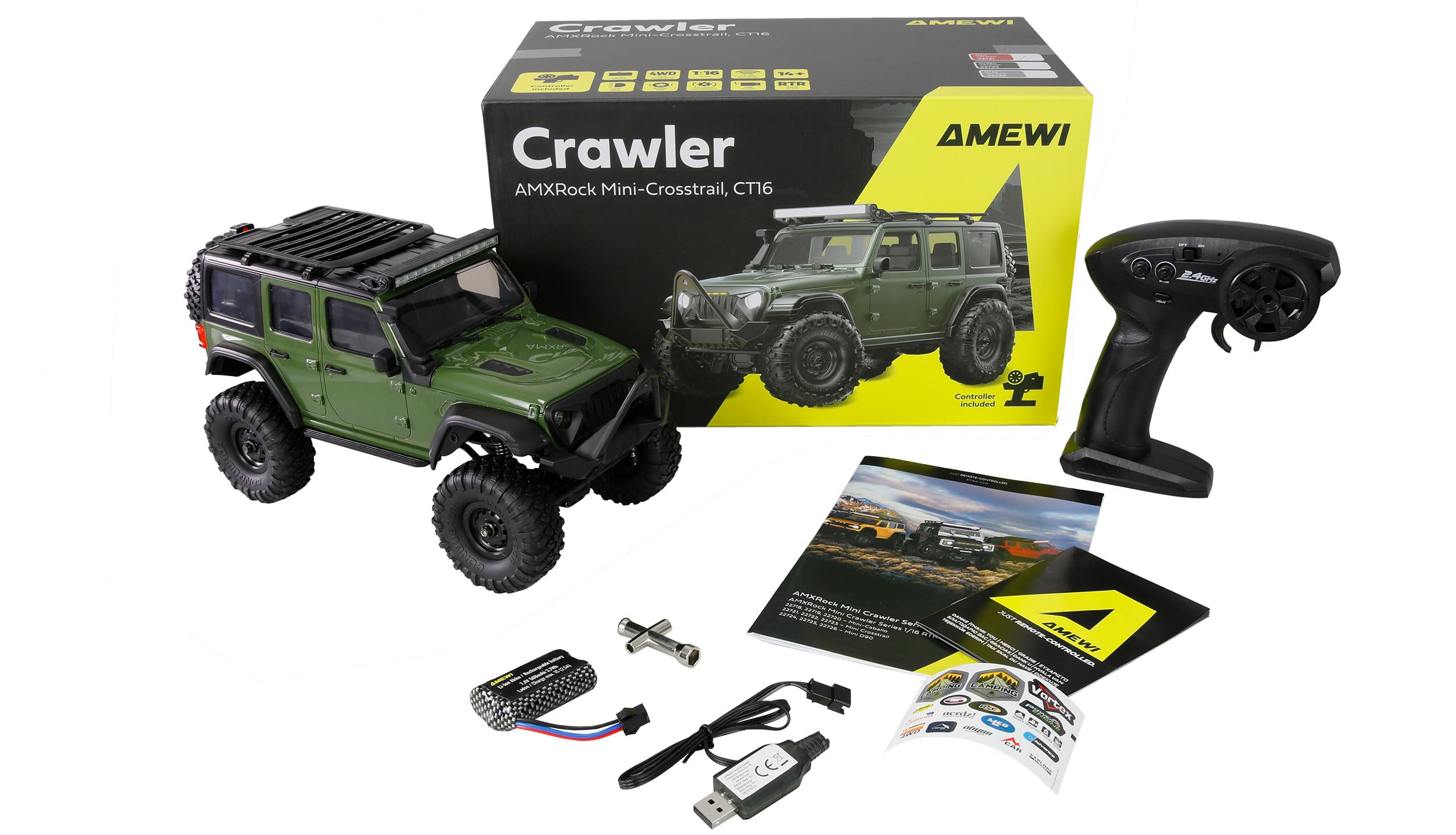 Amewi AMXRock Mini-Crosstrail Scale Crawler 4WD 1:16 RTR