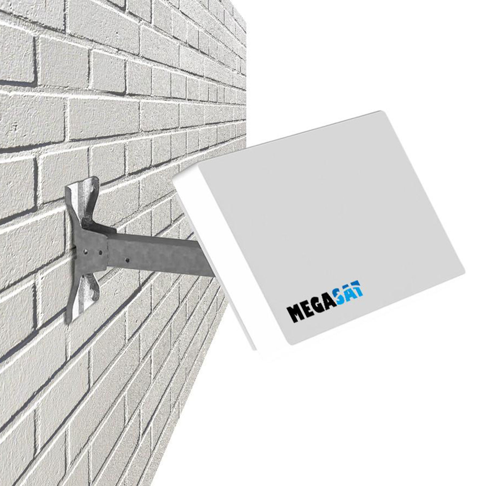 MEGASAT D4 Profi-Line Flachantenne (Flachantenne, Quad-LNB)
