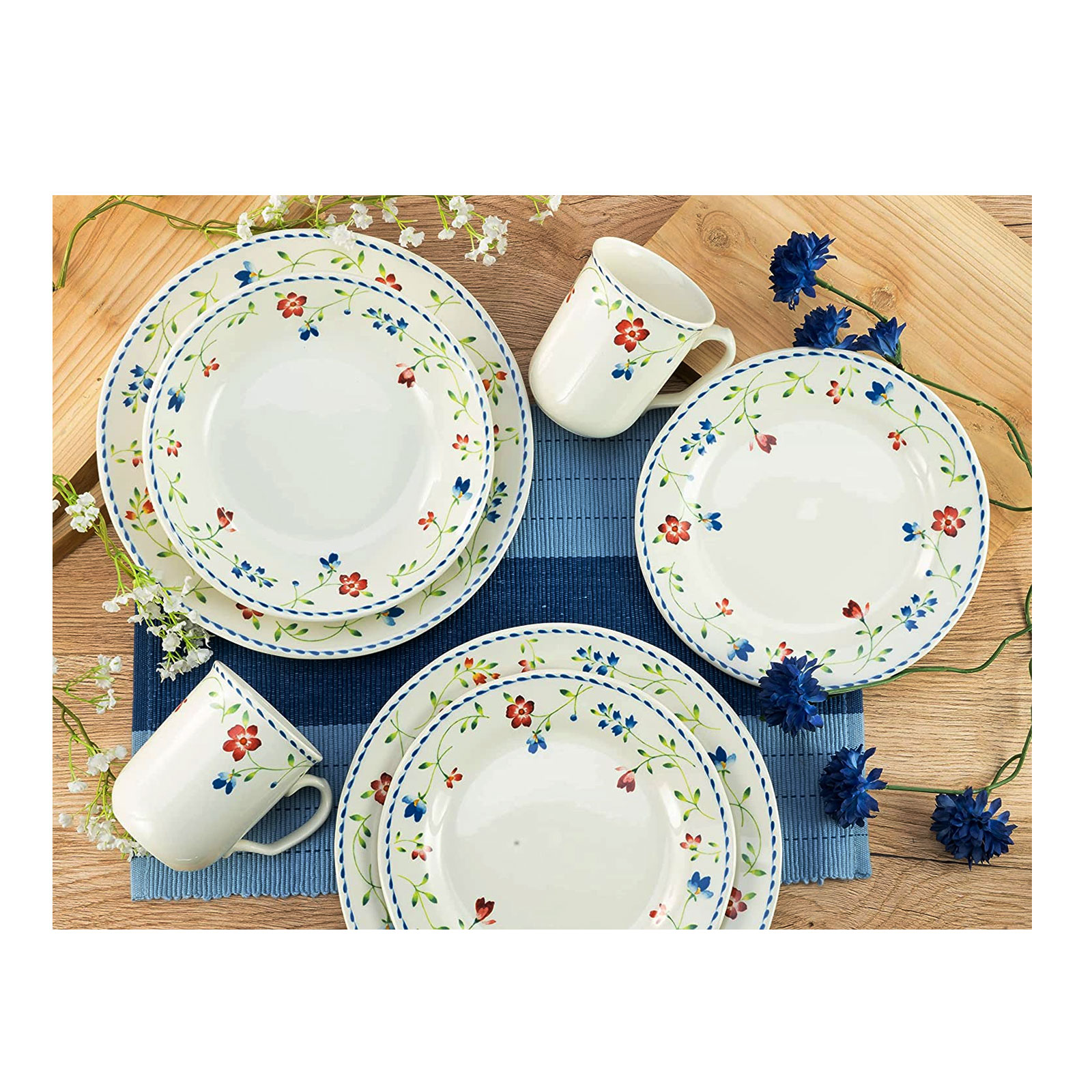 CreaTable, 22910, Serie FRIDA, Geschirrset, Kombiservice 16 teilig