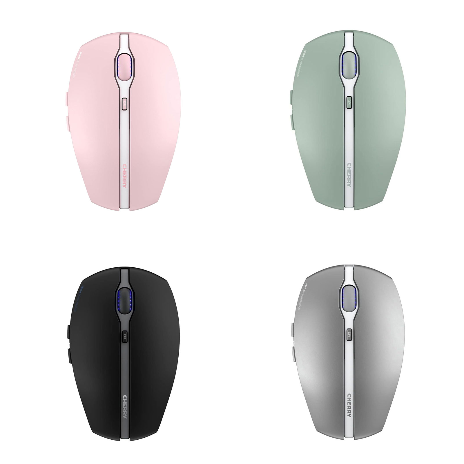 Cherry GENTIX BT kabellose Bluetooth Maus Silber