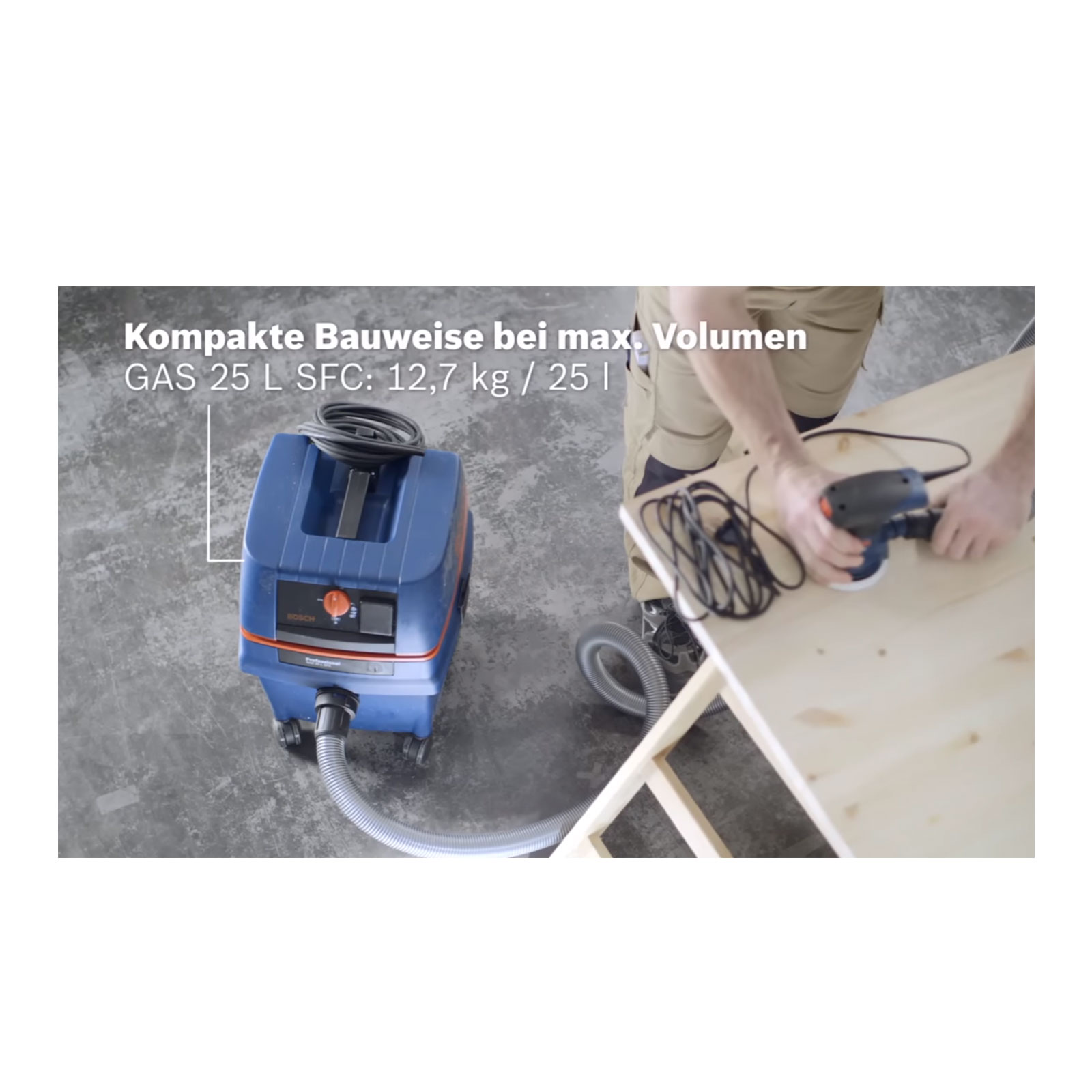 Bosch Professional GAS 25 Nass- und Trockensauger (elektrisch)