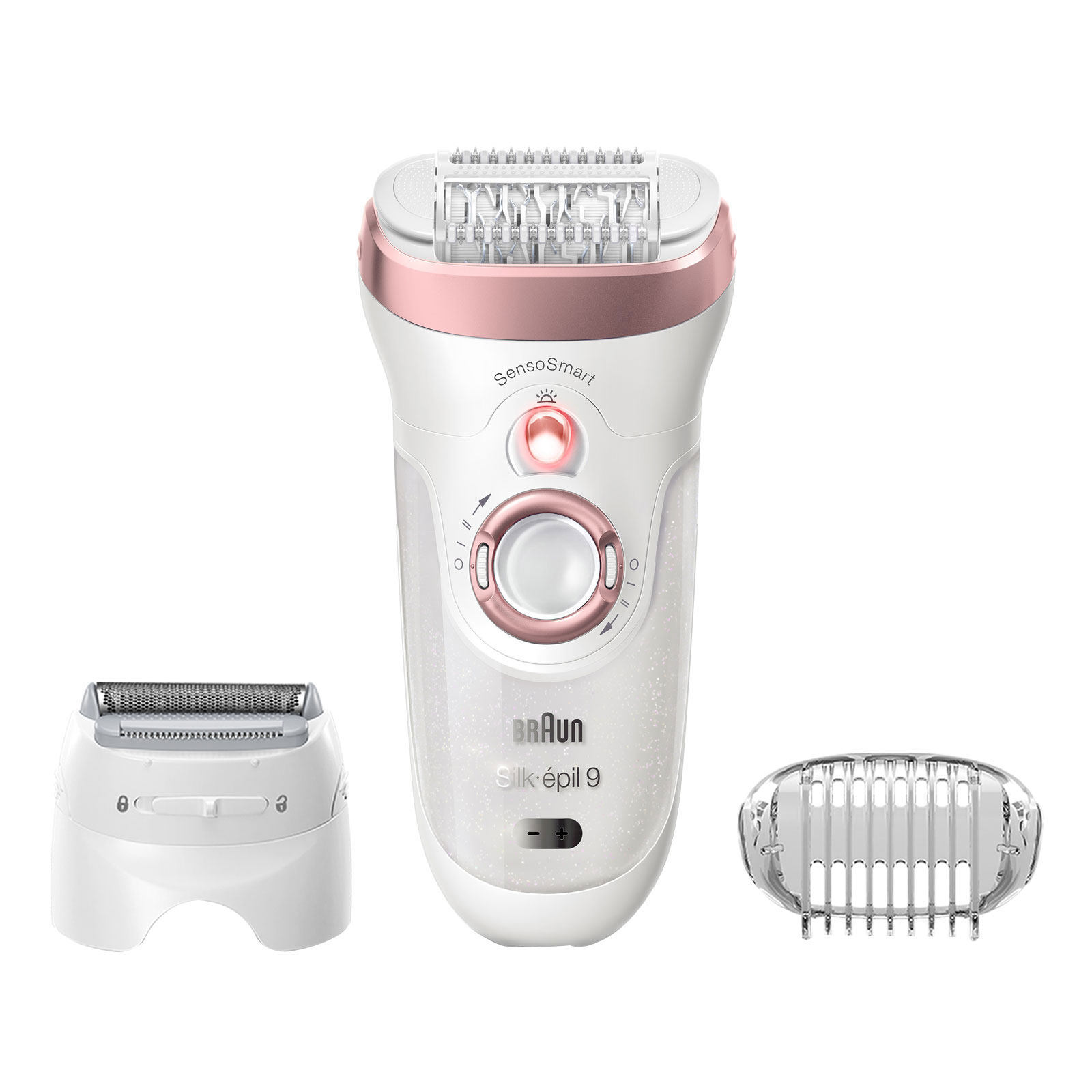 Braun Silk-épil 9-720 SensoSmart Epilierer + Braun Handtuch (lila)