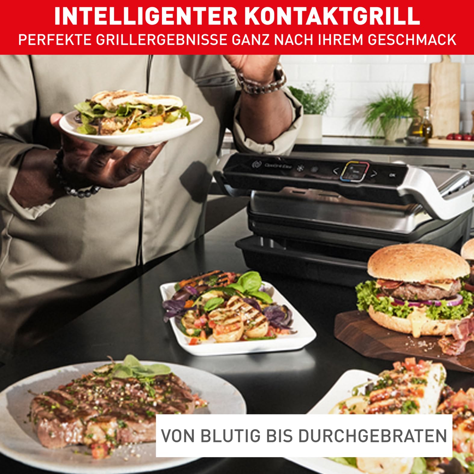 TEFAL GC760D OPTIGRILL Elite Kontaktgrill