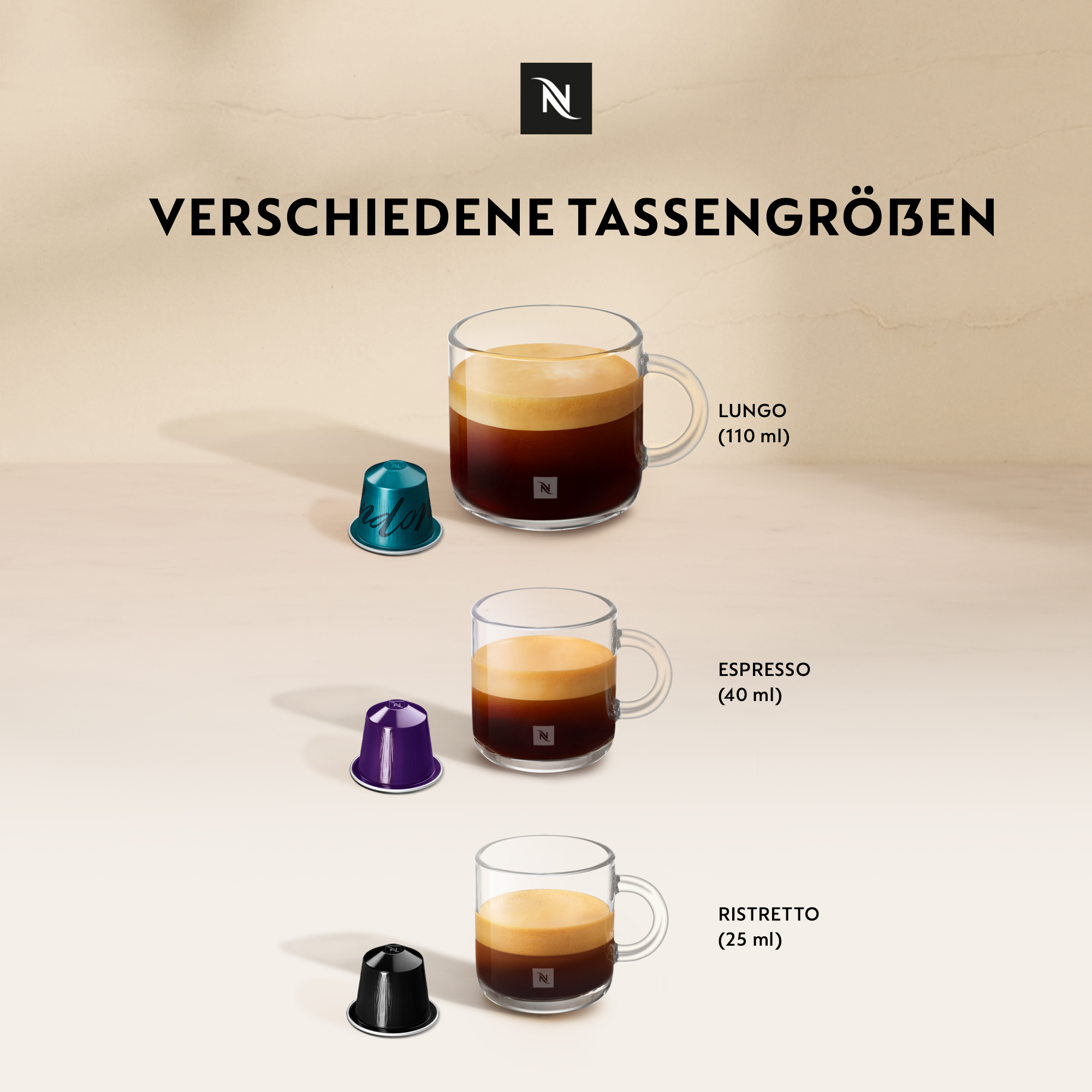 NESPRESSO ORIGINAL Ispirazione Italiana, Mittlere bis dunklere Röstungen, Kompatibel mit ORIGINAL Kapselmaschinen, Ideal für Espresso und Lungo, Kapsel Set aus 100 Kaffeekapseln