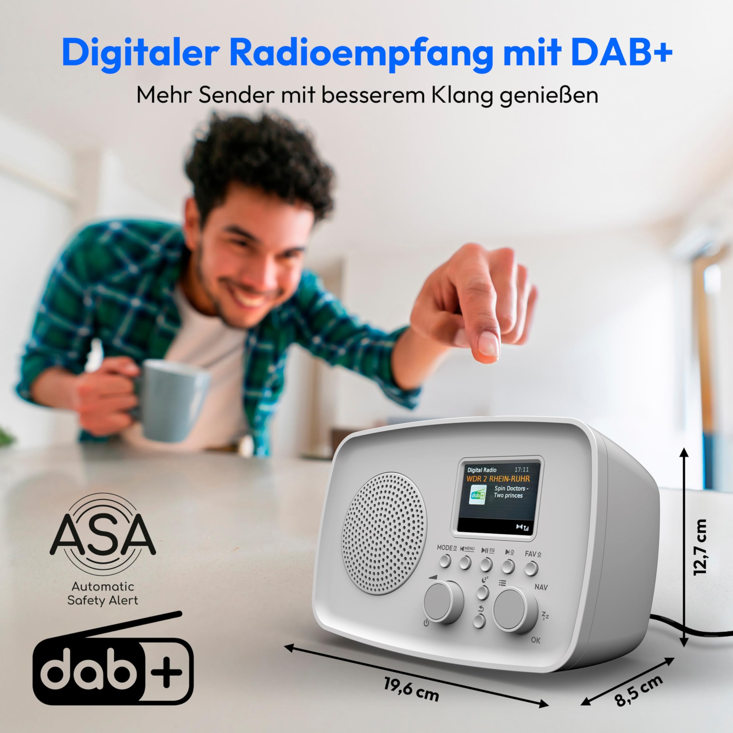 MEDION DAB+ Radio mit Bluetooth DRE-1