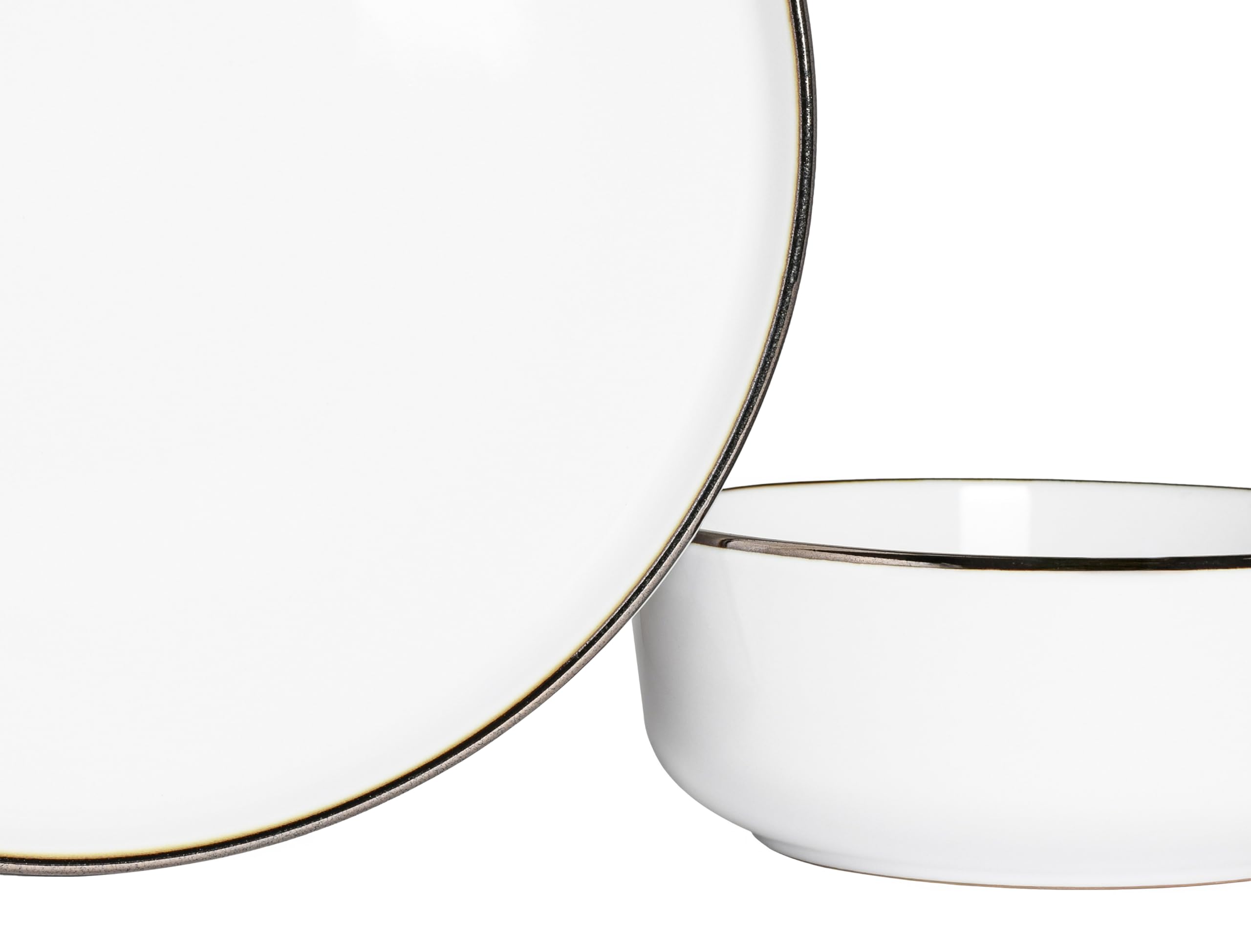CreaTable 24797 Teller Set Serie Nordic Festive Weiss 18-tlg. 6 Personen