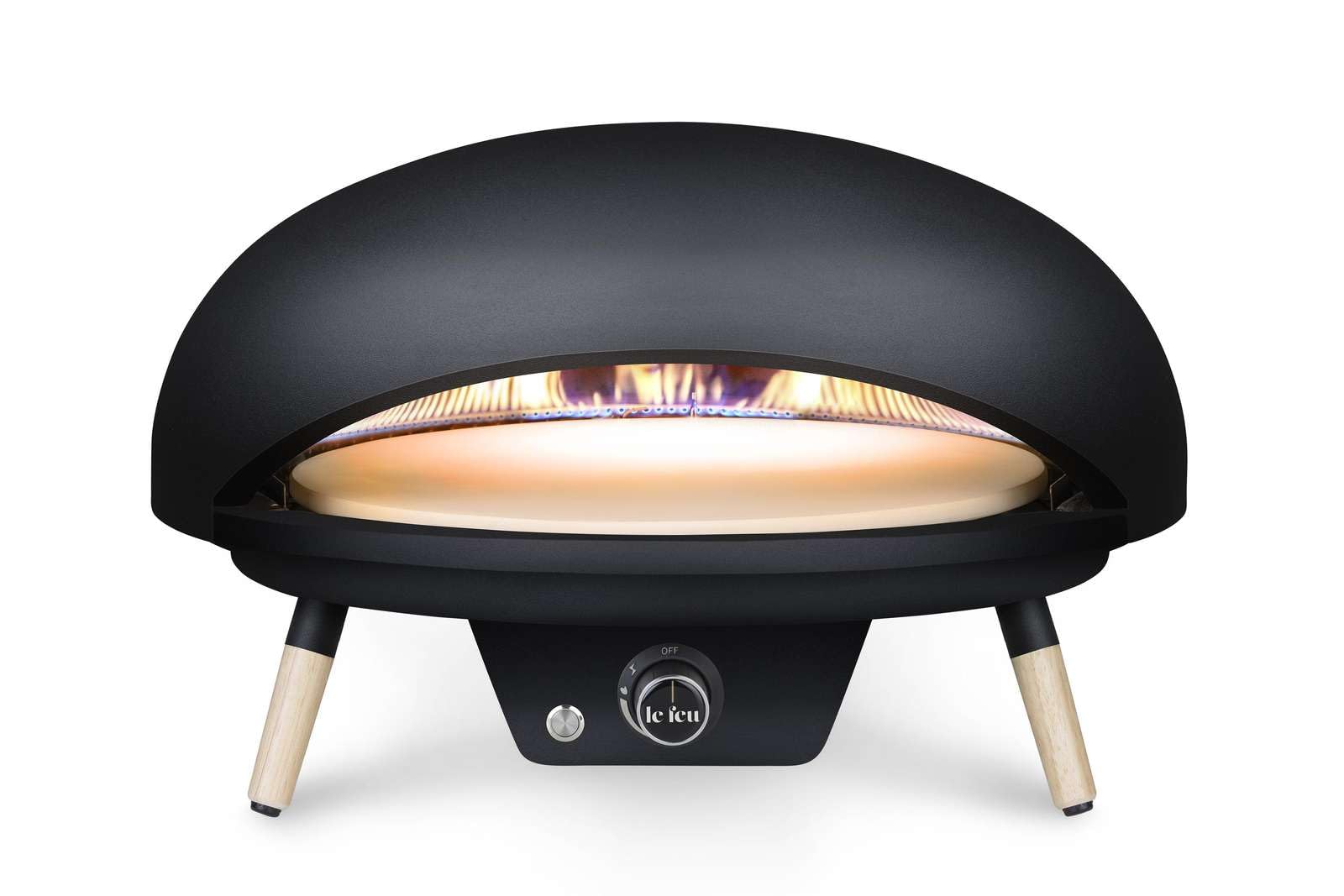 Le Feu Turtle Motion Pizzaofen Gas 500°C Outdoor mit Hülle Schlauch Druckminderer
