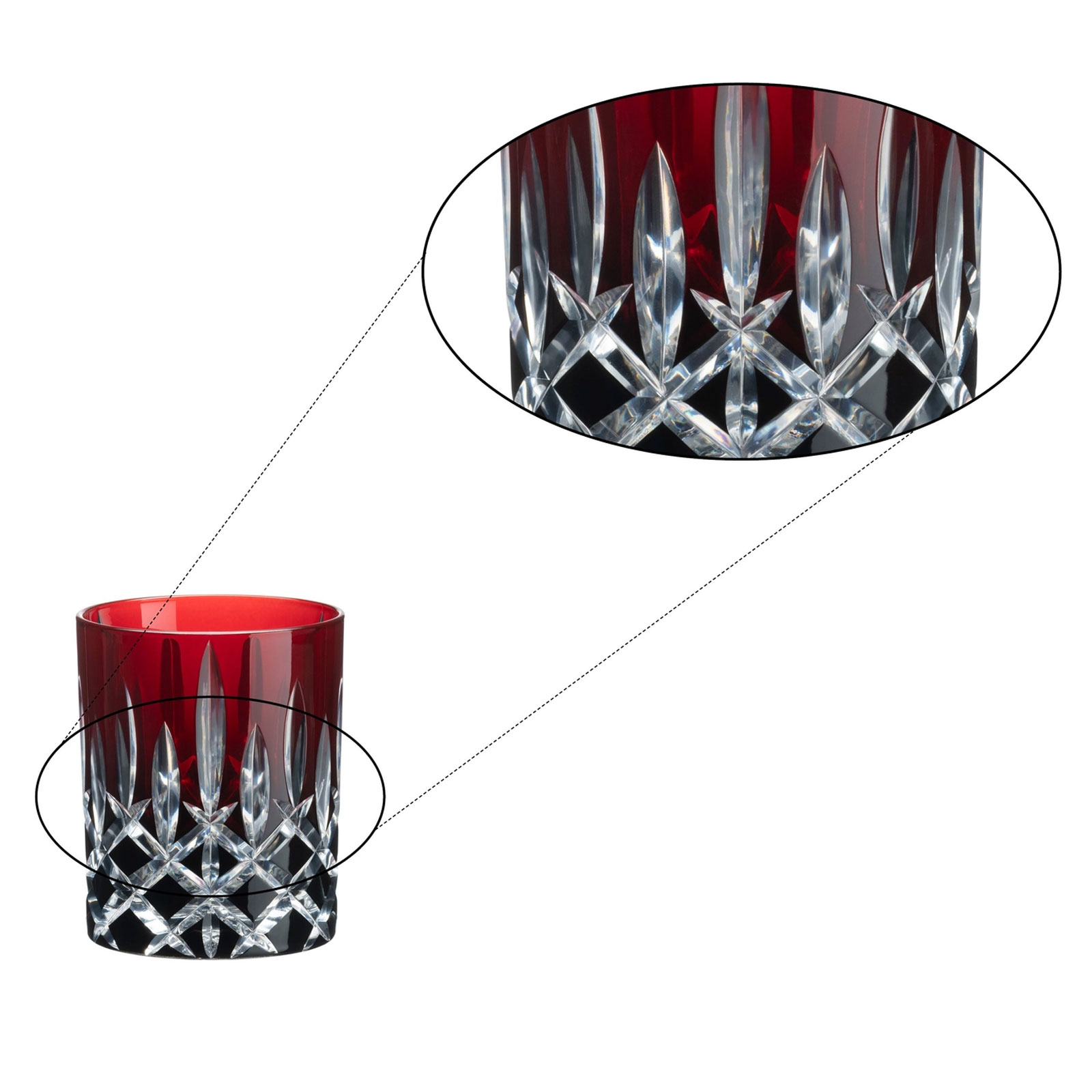 RIEDEL 1515/02S3CB  Laudon Tumbler - rot / schwarz