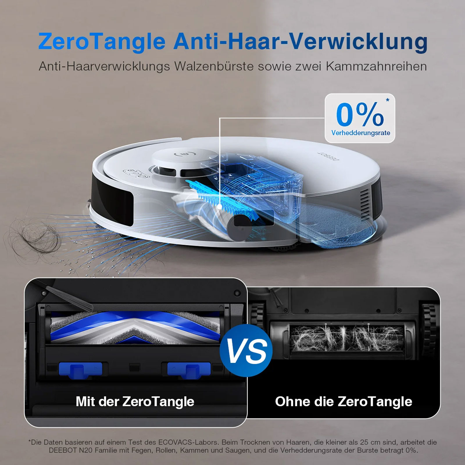 ECOVACS Deebot N20 Pro Plus Saugroboter mit Wischfunktion