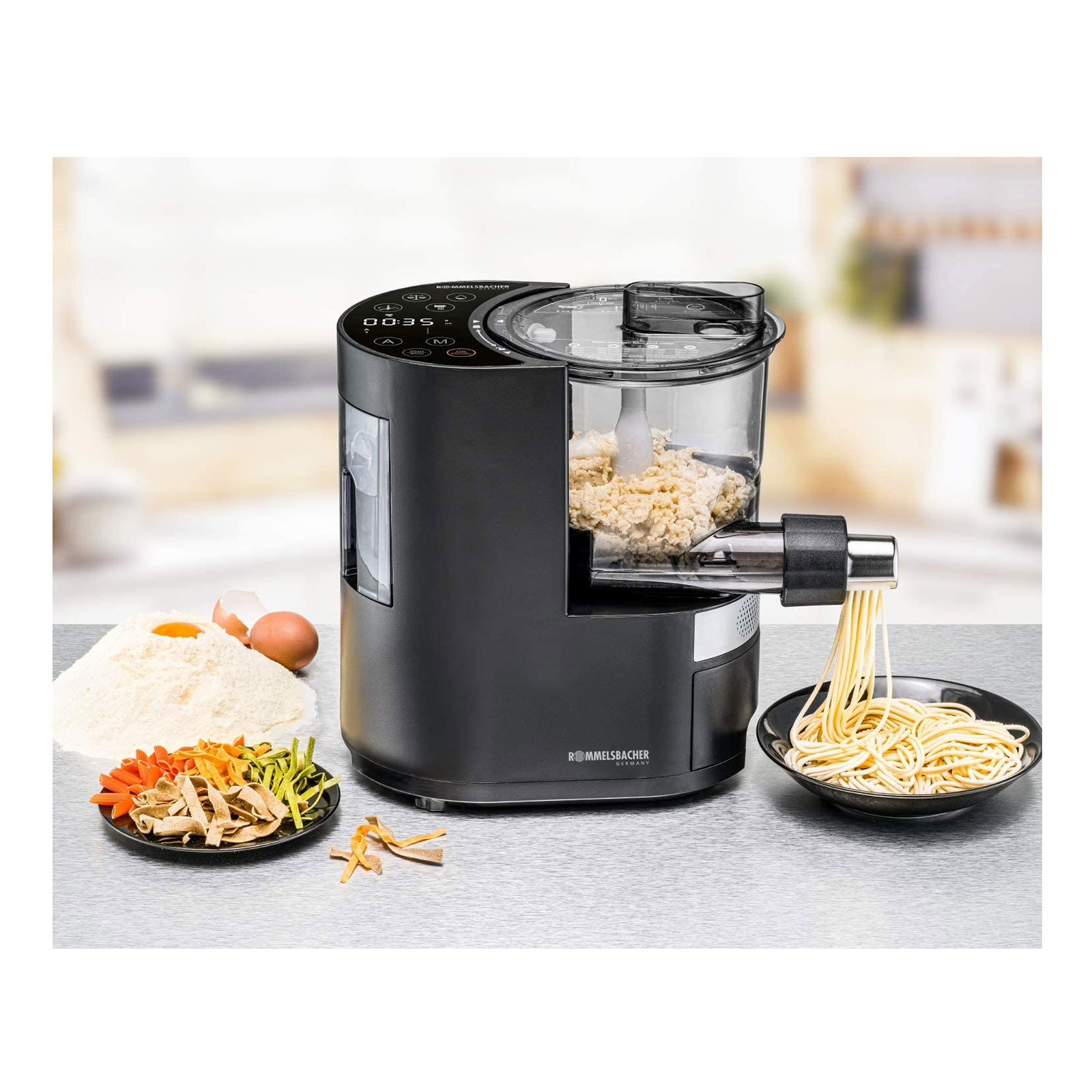 Rommelsbacher PM 220 Pastarella elektrische Nudelmaschine schwarz