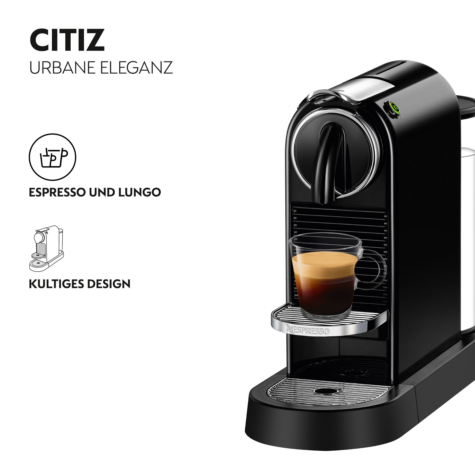 DeLonghi EN 167.B Nespressoautomat Citiz DeLonghi EN 167.B Nespressoautomat Citiz