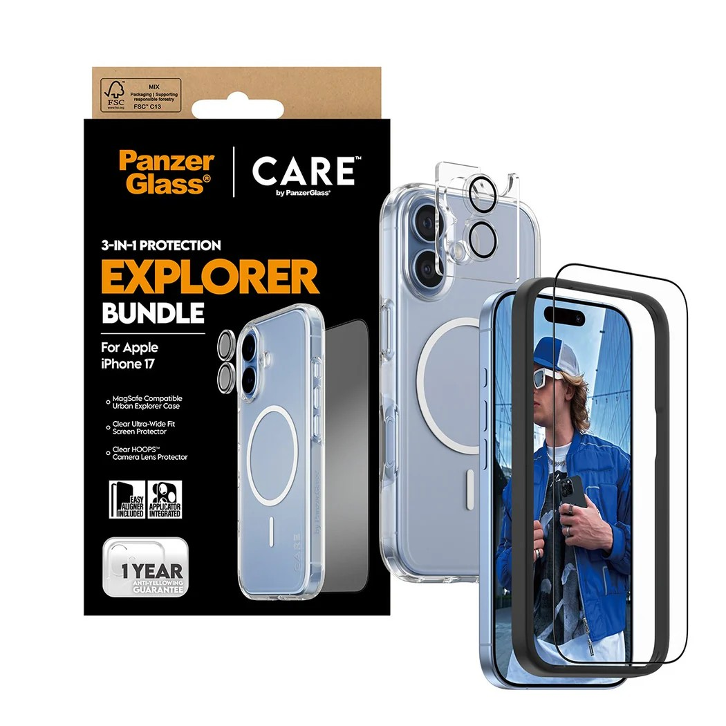 PanzerGlass CARE by PanzerGlass® 3-in-1 Explorer Set iPhone 17 Schutzglas