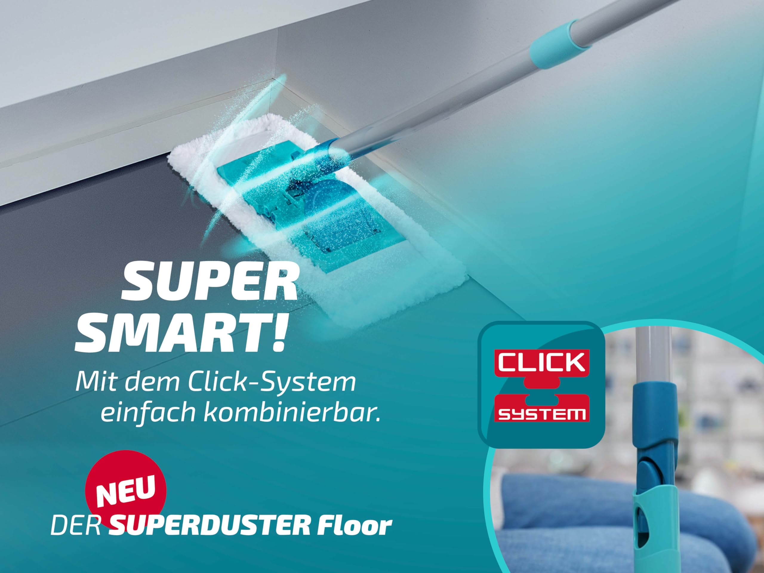 Leifheit 55517 SUPERDUSTER Floor Staubwischer Staubbezug