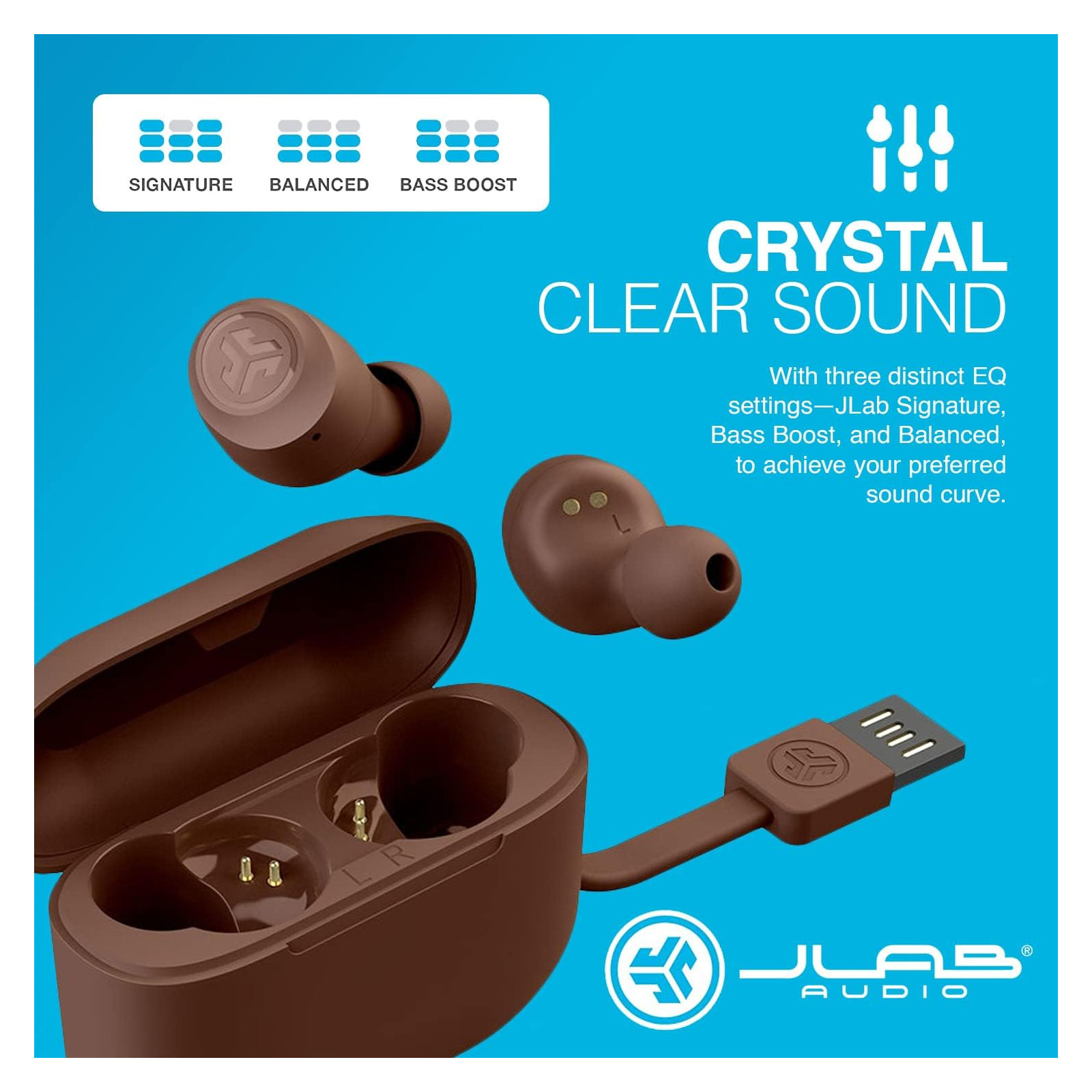 JLab Go Air Tones True Wireless Earbuds Bluetooth In-Ear-Kopfhörer Kabellos