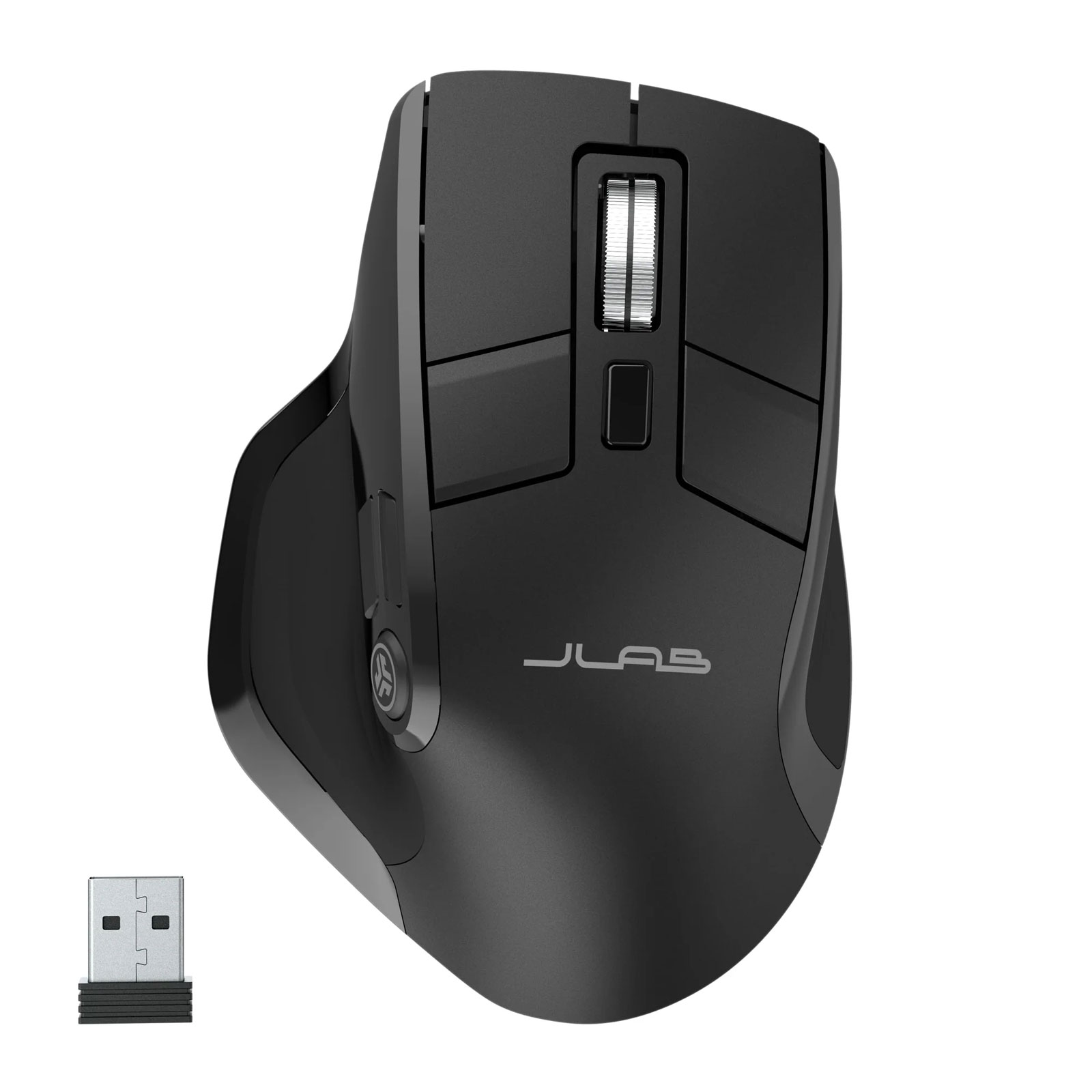 JLab Epic Mouse Funkmaus Bluetooth Maus USB-C mit Integriertem OLED Display