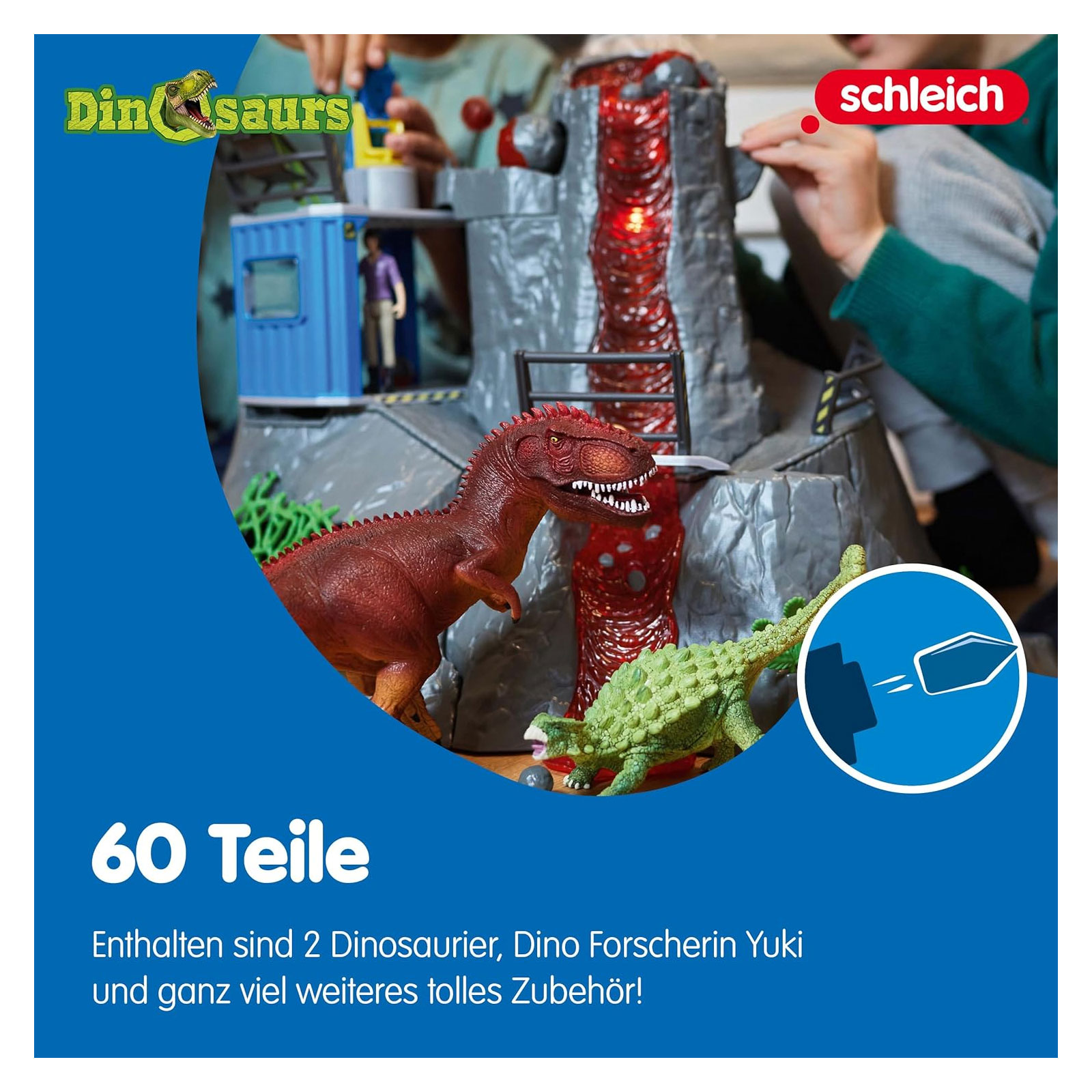 Schleich Große Vulkan-Expedition Spielfiguren-Set (42564)