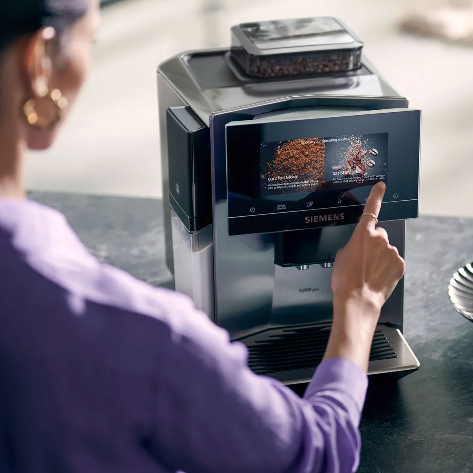 Siemens TQ903DZ3 Kaffeevollautomat  EQ.9 Plus Edelstahl Siemens TQ903DZ3 Kaffeevollautomat  EQ.9 Plus Edelstahl