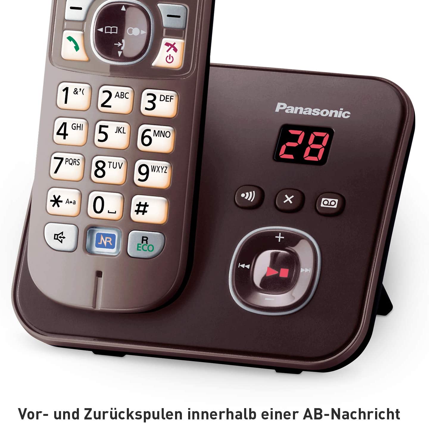 Panasonic KX-TG 6821 GA mocca-braun Schnurloses Telefon