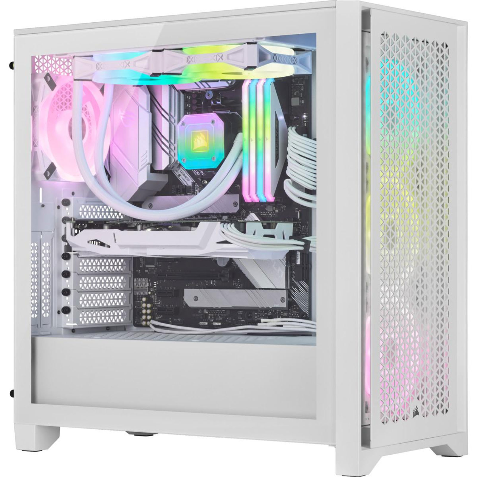 Corsair iCUE 4000D RGB Airflow, 3x AF120 RGB ELITE Lüfter, Tempered Glass, Schwarz PC-Gehäuse