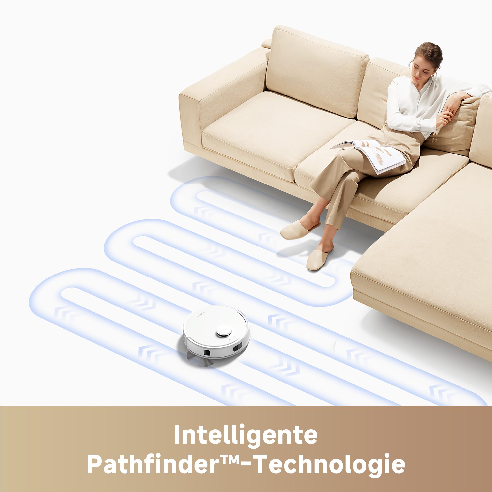 Mova E20 Plus Saug und Wischroboter mit automatischer Leerung