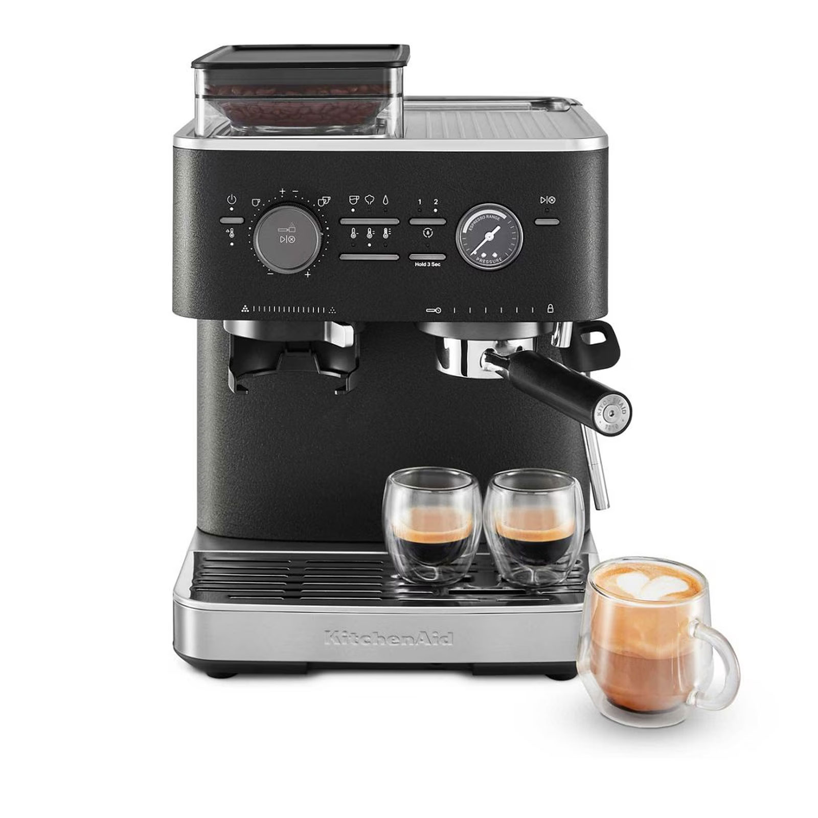KitchenAid 5KES6551EBK Espresso CAST IRON Siebträgermaschine