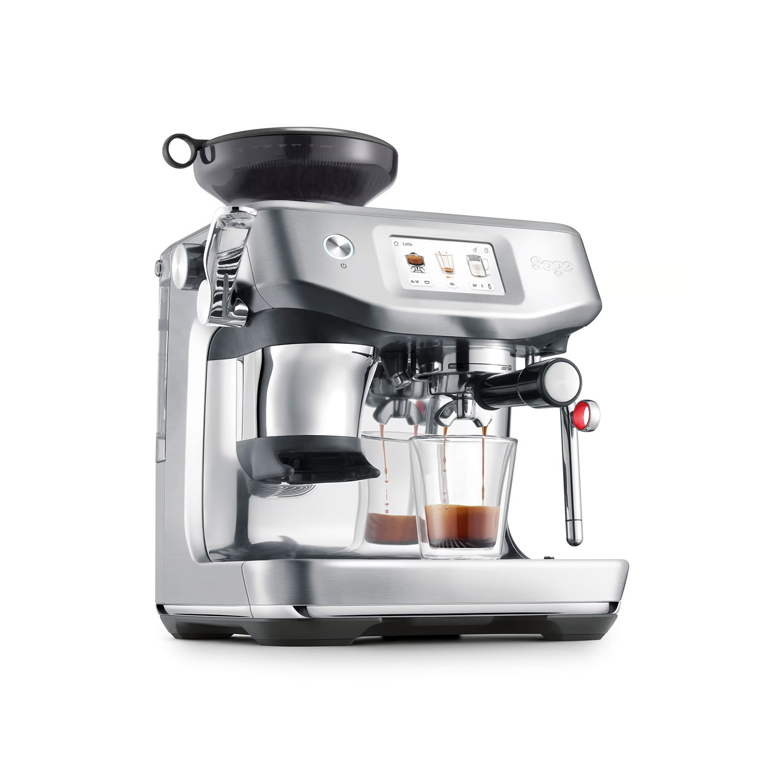 Sage SES881BTR Impress Touch Siebträger-Espressomaschine Sage SES881BTR Impress Touch Siebträger-Espressomaschine