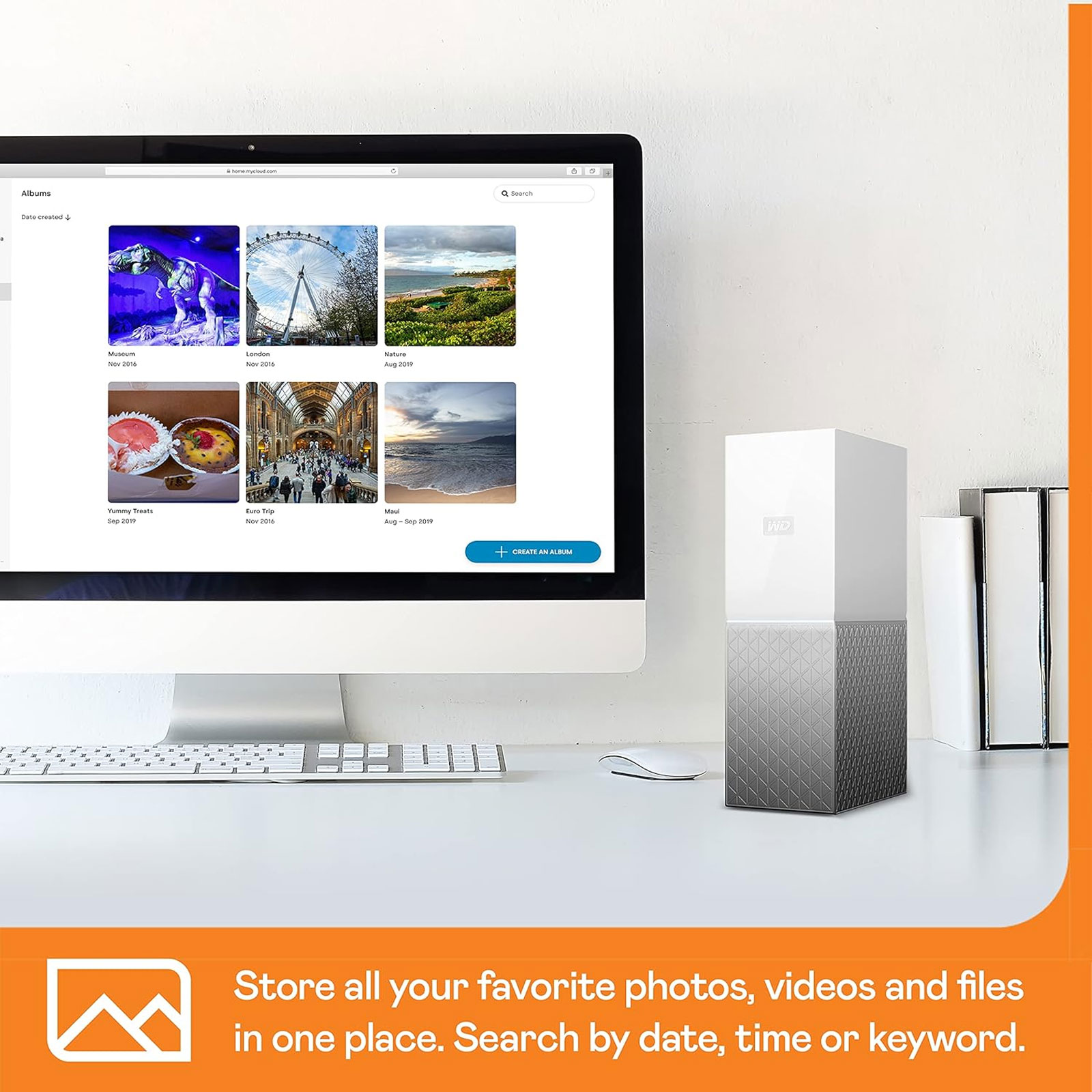 WD (Western Digital) My Cloud Home 8TB Externe HDD-Festplatte