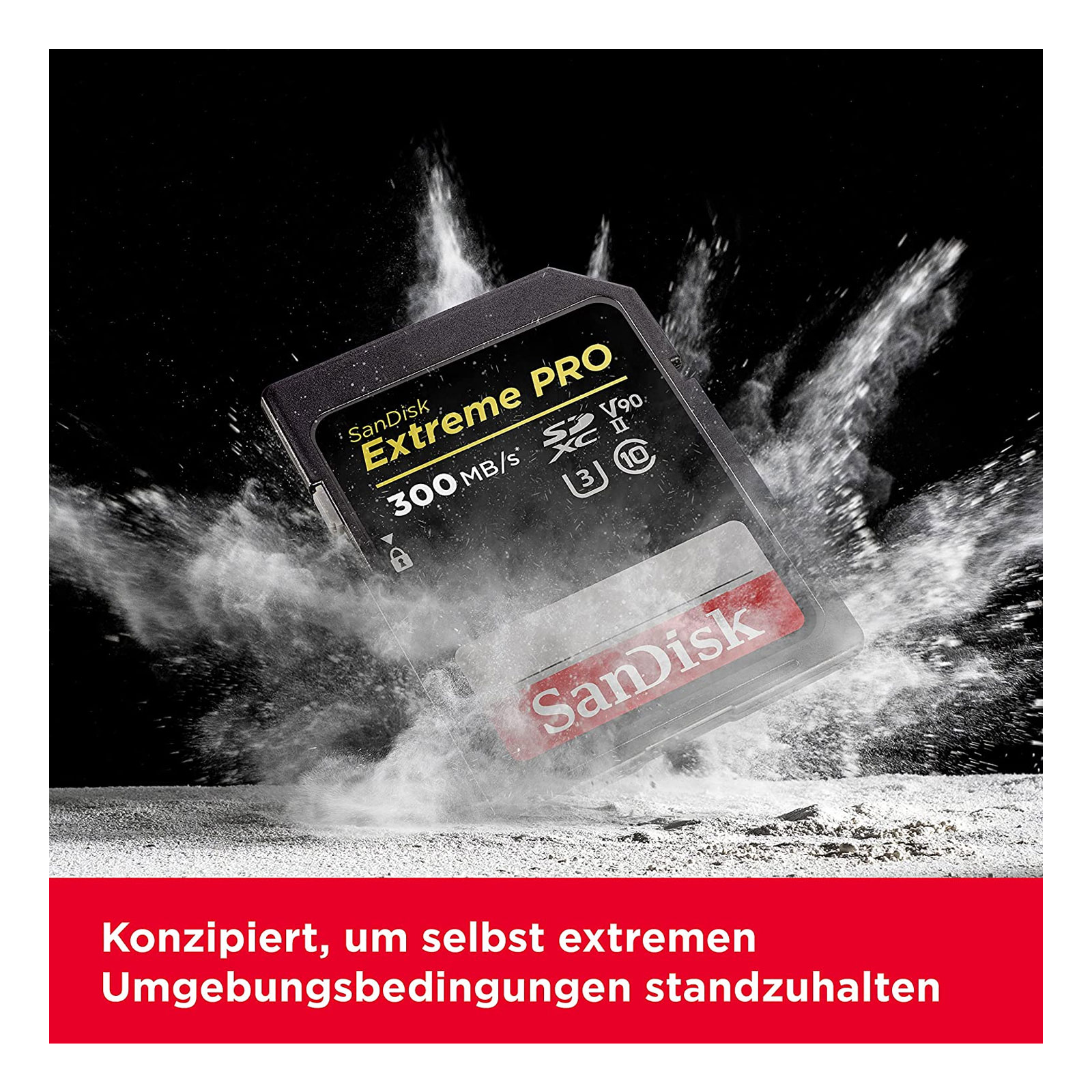 SanDisk Extreme PRO SDHC UHS-II Speicherkarte V90 128 GB