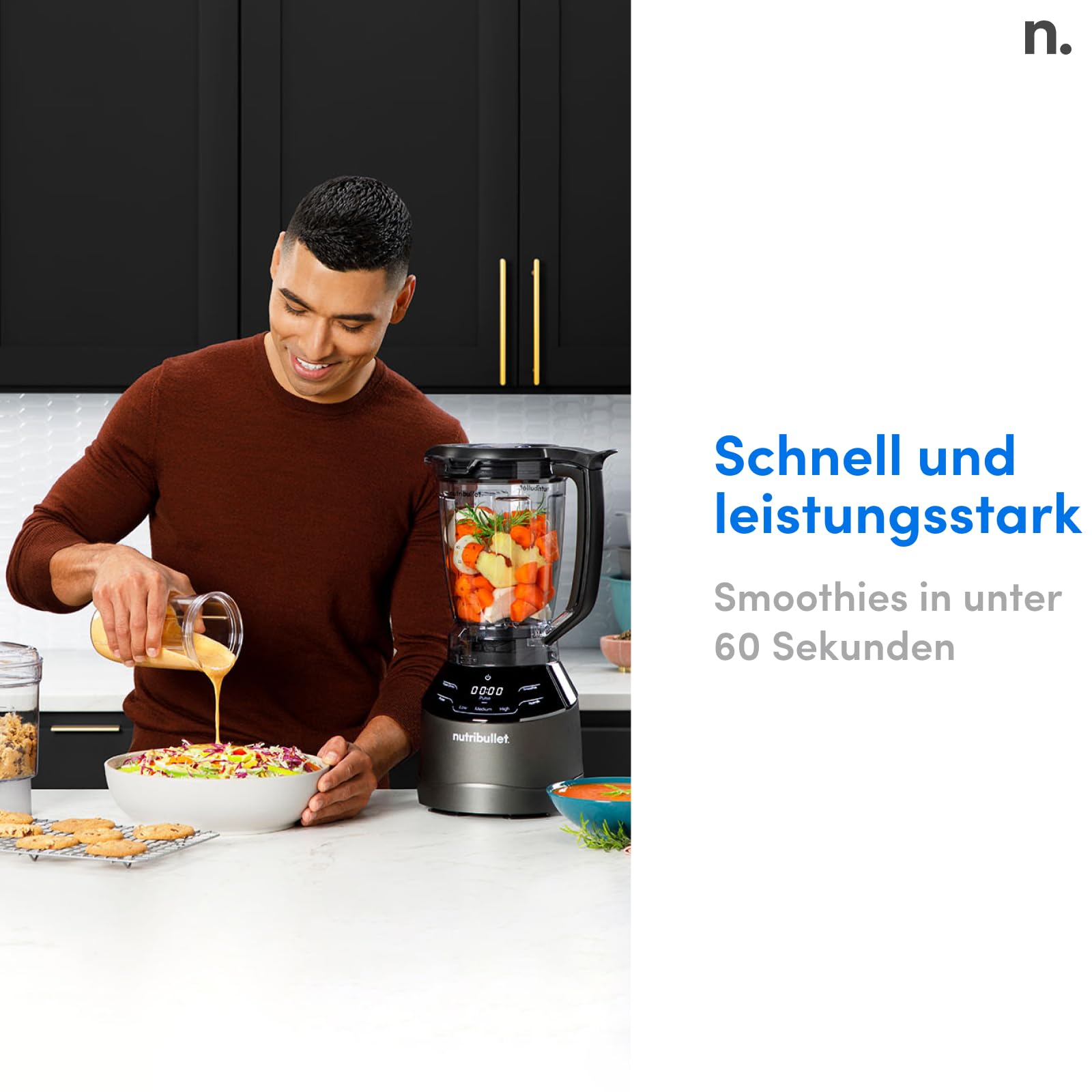nutribullet Full Size Blender Combo, Elektrischer Mixer