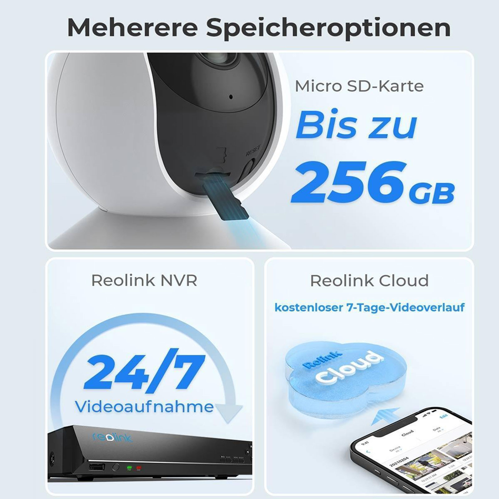 Reolink T1 PRO - E330 Innenkamera (Überwachungskamera, WLAN, Kompatibel mit Amazon Alexa, Google Assistant)