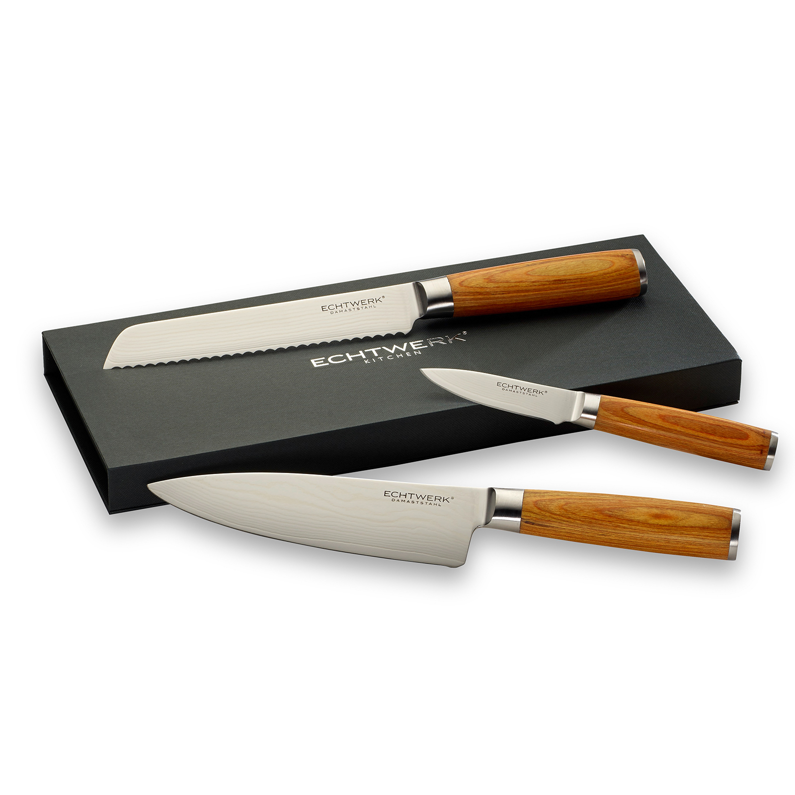 Echtwerk Damastmesser Set 3tlg.