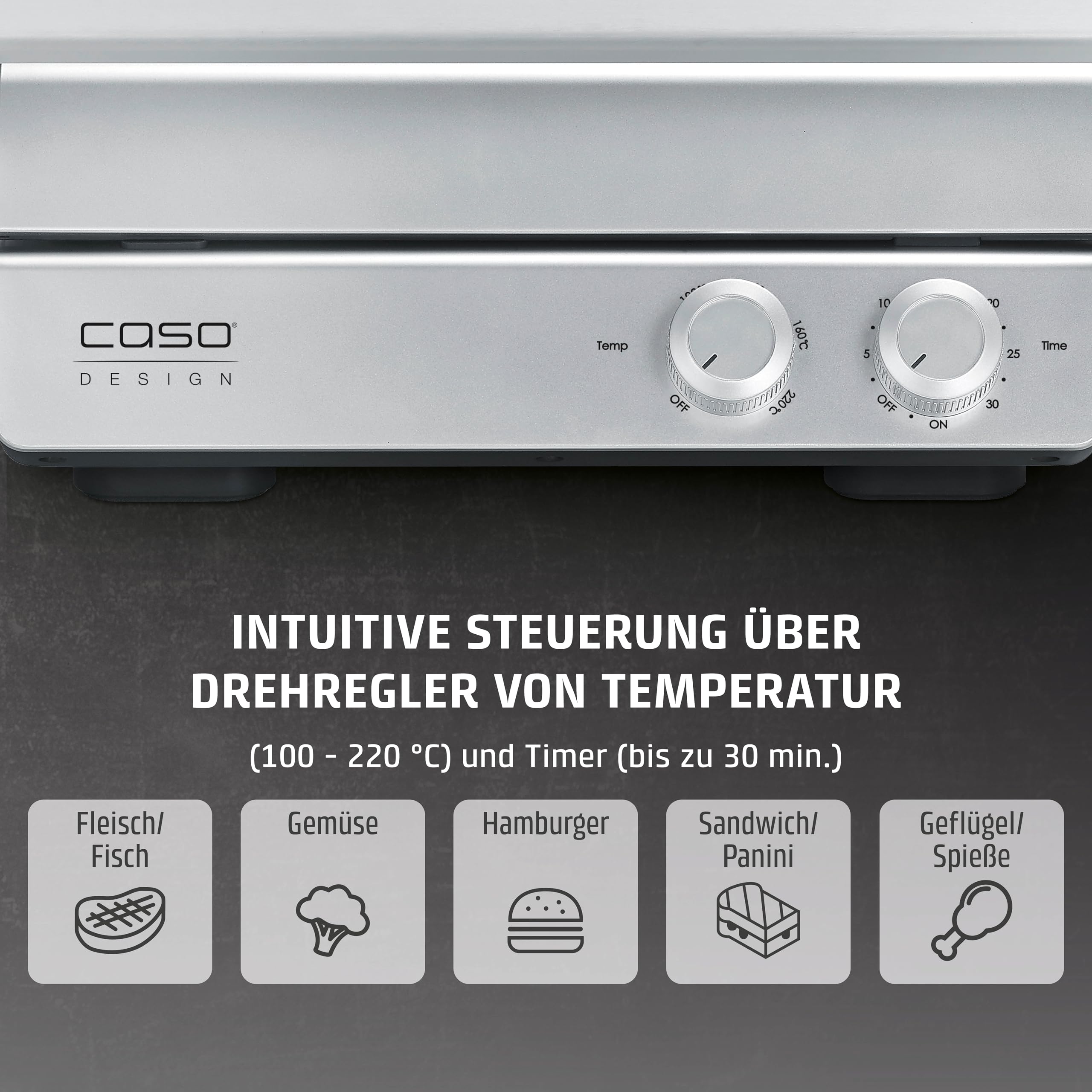 Caso 2837 SteakChef Kontaktgrill