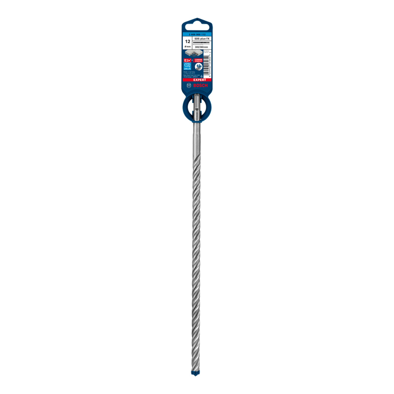 Bosch Professional Expert SDS plus-7X Hammerbohrer, 12 x 300 x 365 mm. Fuer Bohrhaemmer