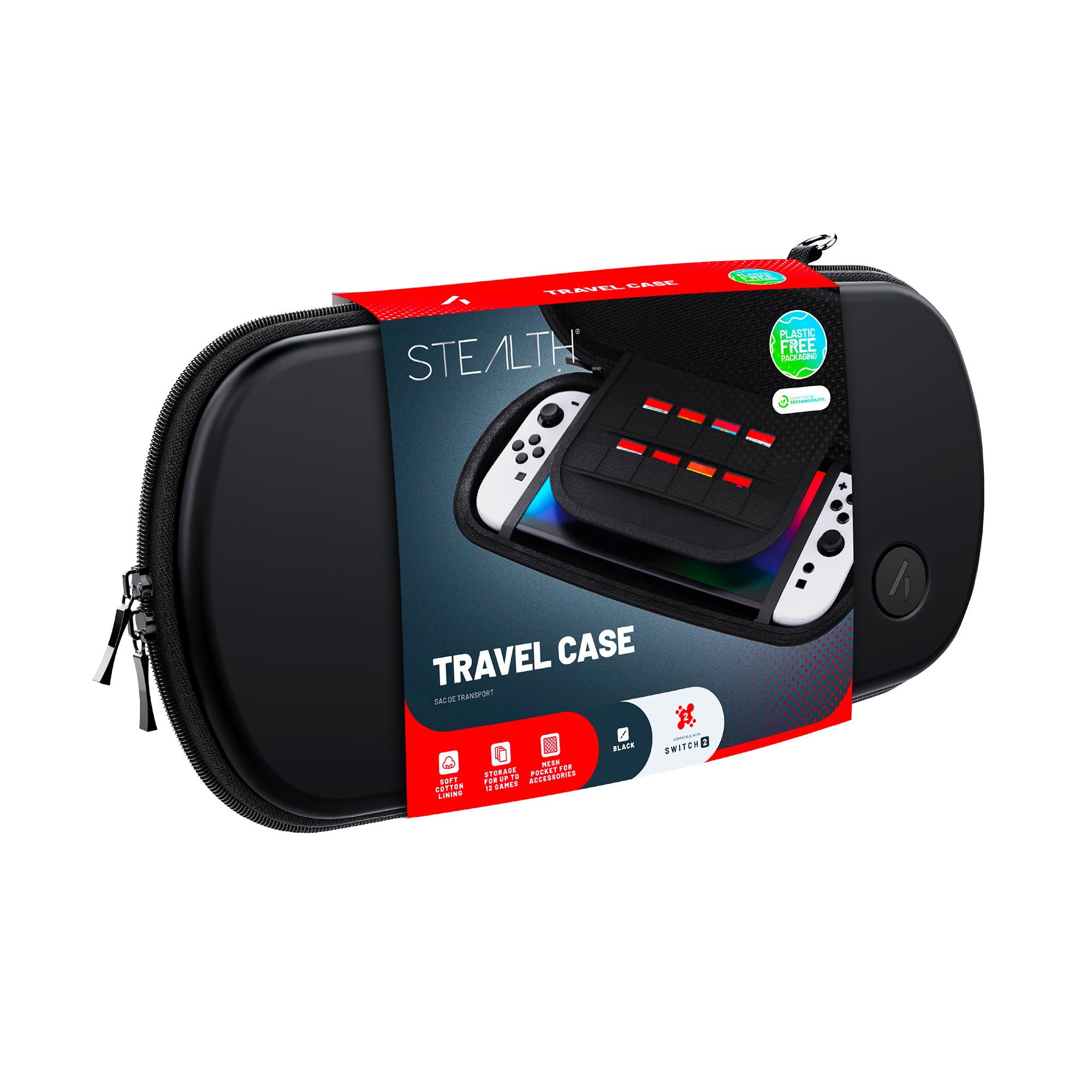STEALTH Reisetasche für Handheld-Konsole, kompatibel mit Switch 2