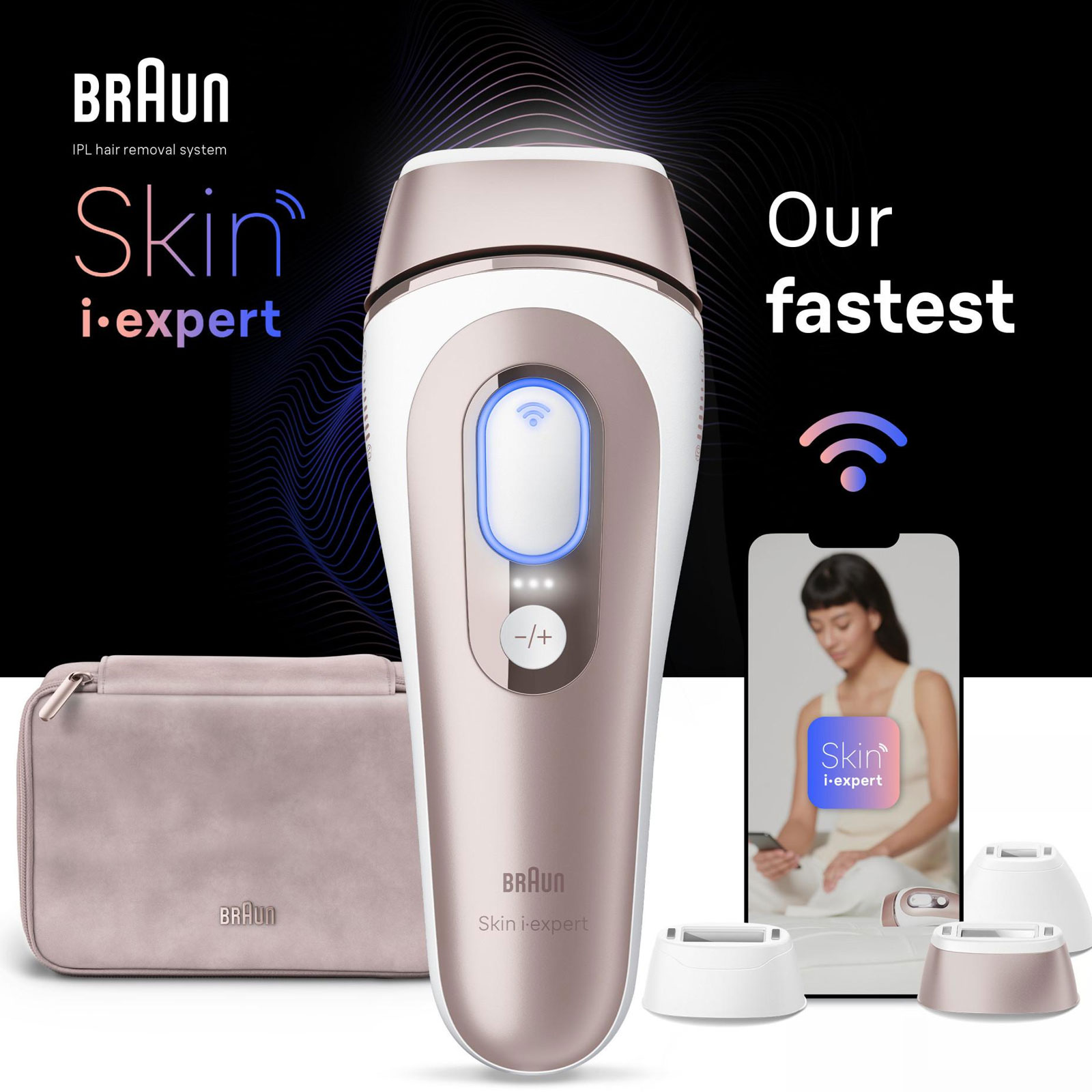 BRAUN IPL Haarentferner IPL Skin i·expert PL7253 mit gratis App und 3 Aufsätzen