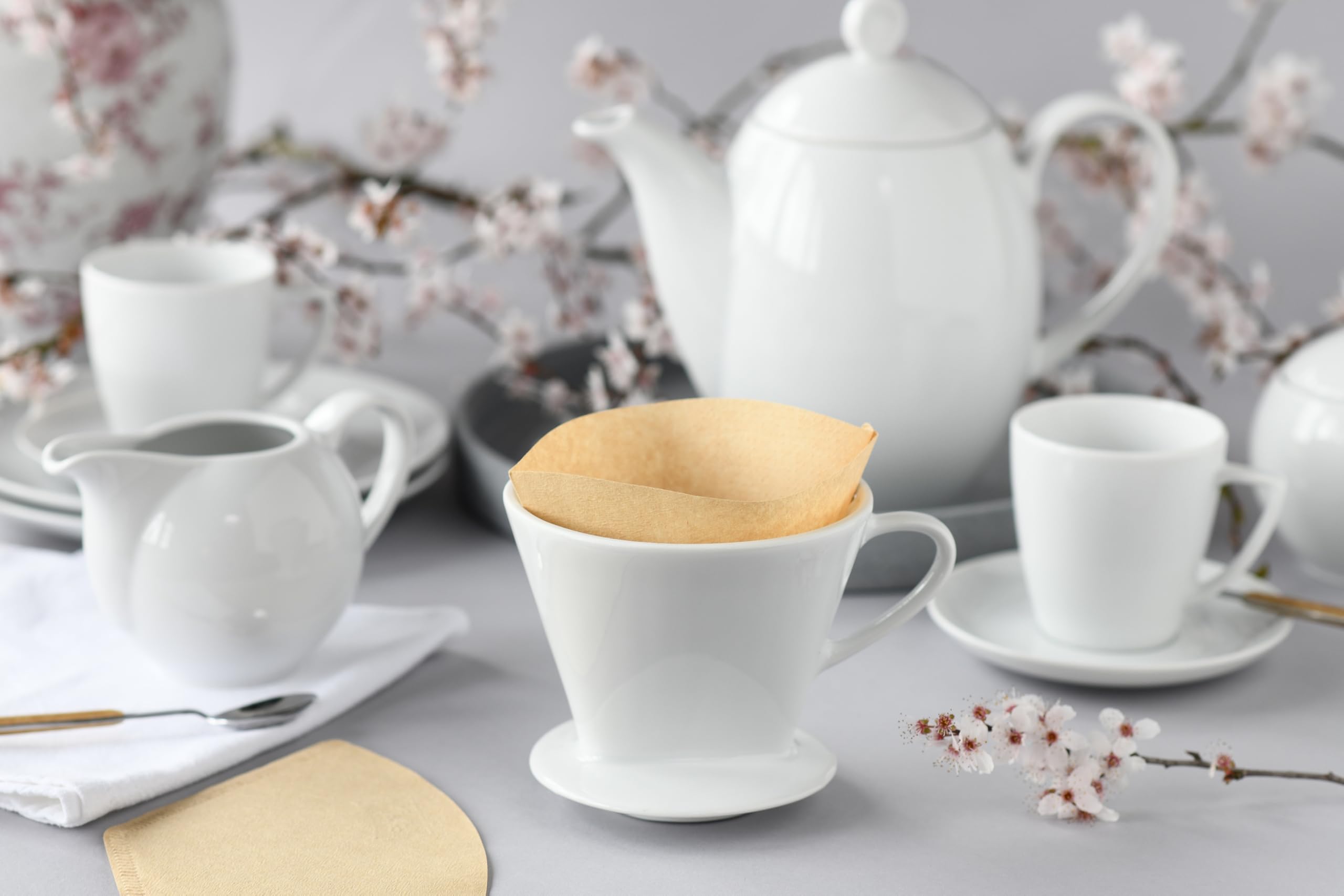 CreaTable, 24598, Serie Nostalgie Kaffeefilter, Kaffeefilter aus Porzellan