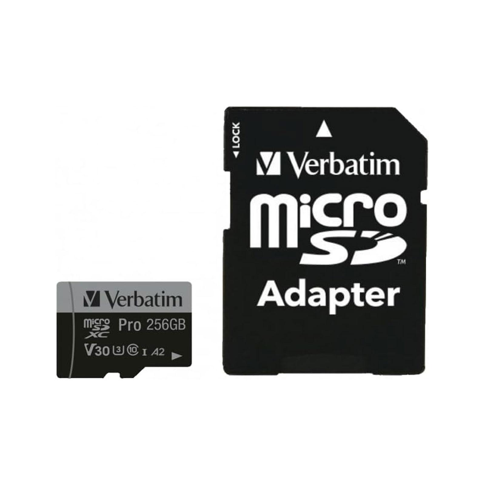 Verbatim Pro U3 256GB Micro SDXC Karte, mit Adapter