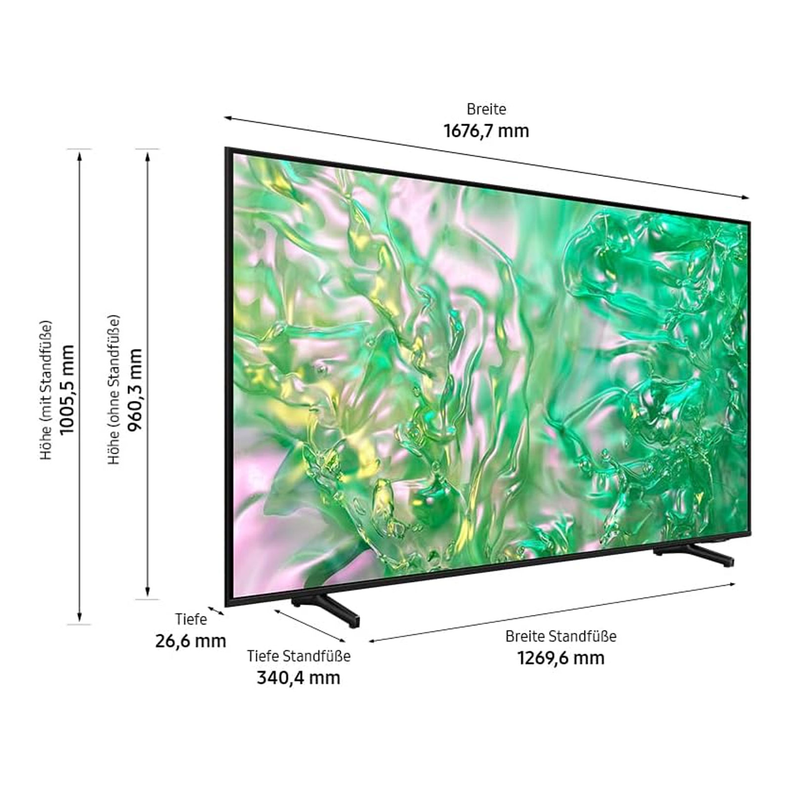Samsung GU75DU8079UXZG LED TV (75 Zoll (189 cm))
