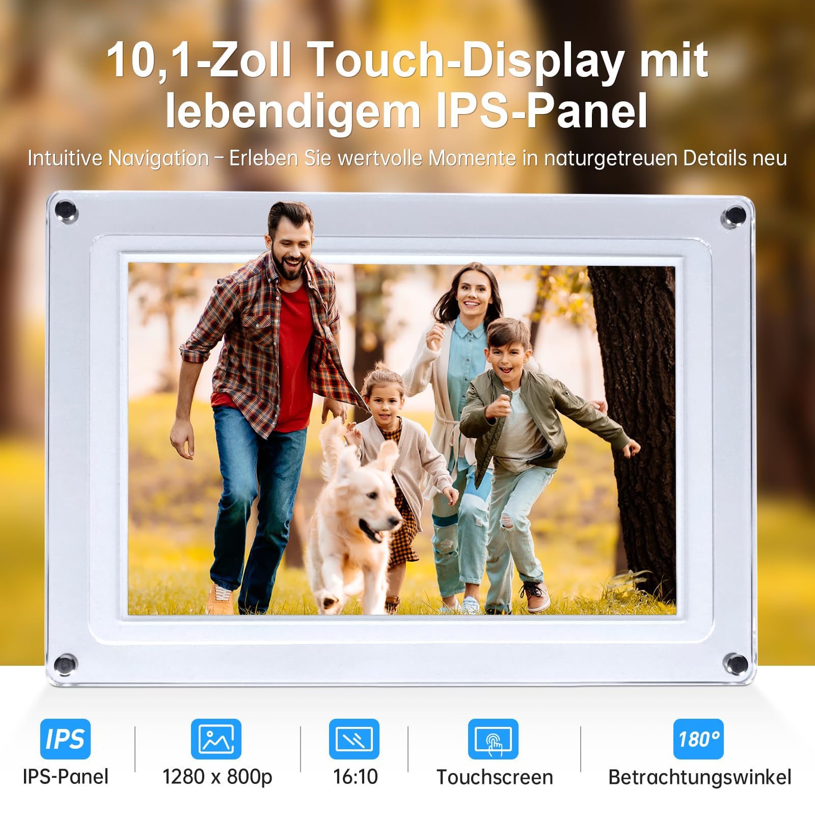 ROLLEI Smart Frame WiFi 109 Acrylic Digitaler Bilderrahmen