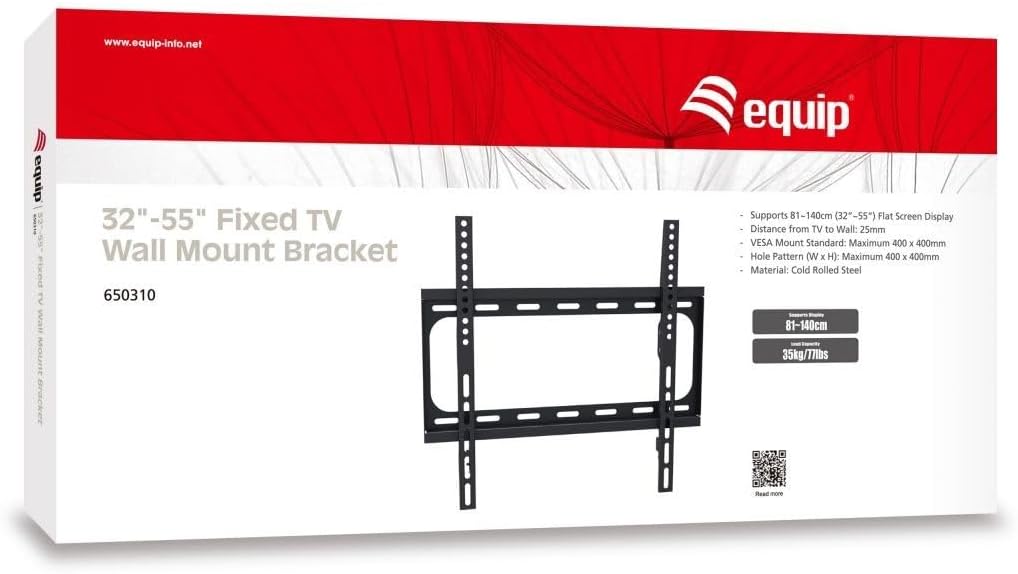 Equip Wandhalterung Flat Screen 32"-55" Fest an der Wand Equip Wandhalterung Flat Screen 32"-55" Fest an der Wand