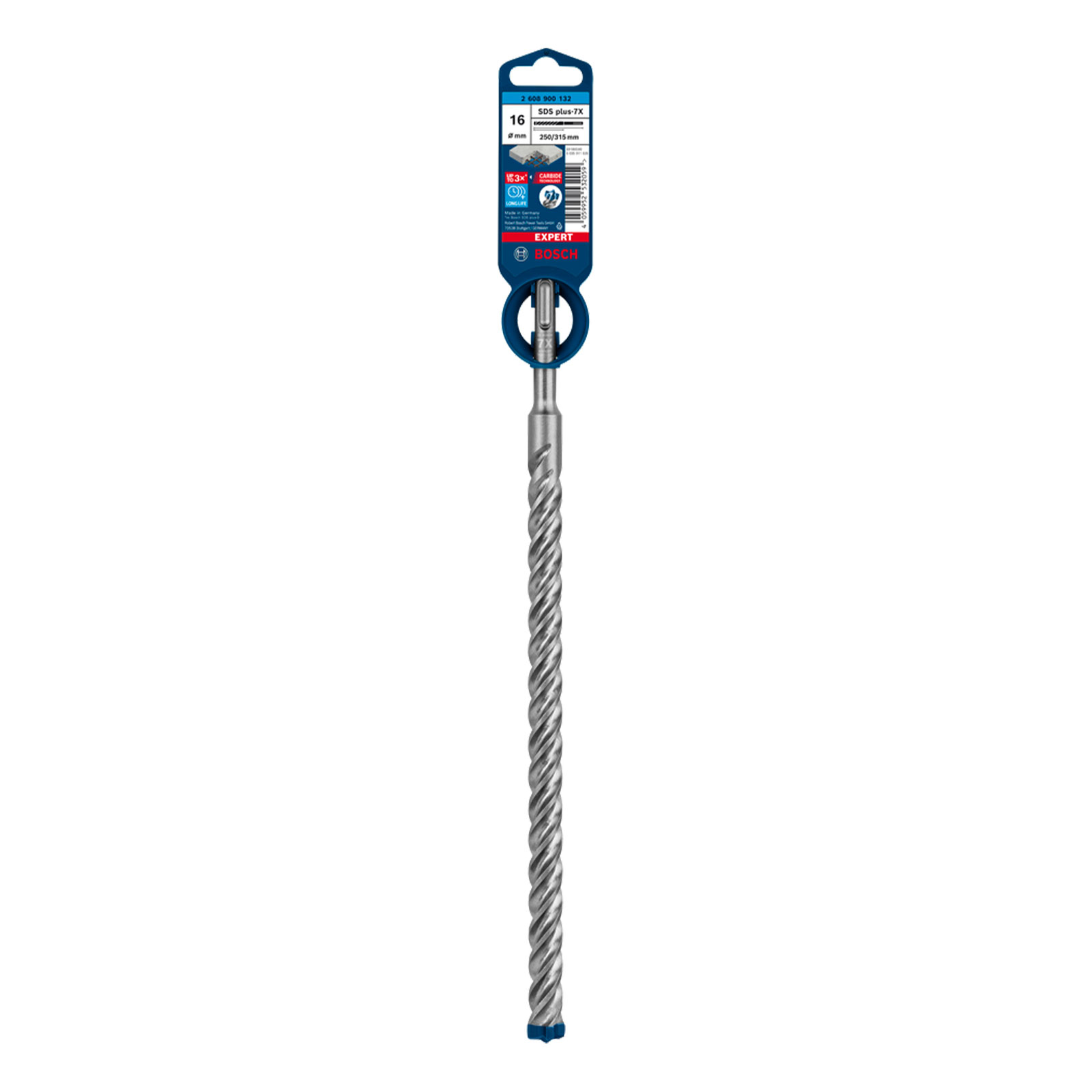 Bosch Professional Expert SDS plus-7X Hammerbohrer, 16 x 250 x 315 mm. Fuer Bohrhaemmer