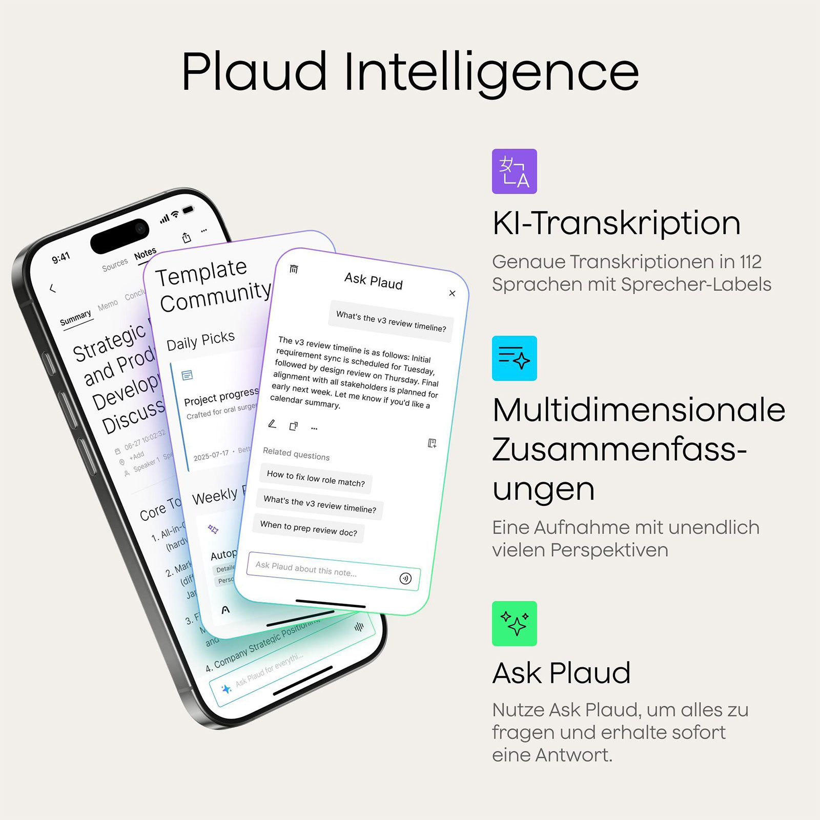 PLAUD Diktiergerät Note Pro