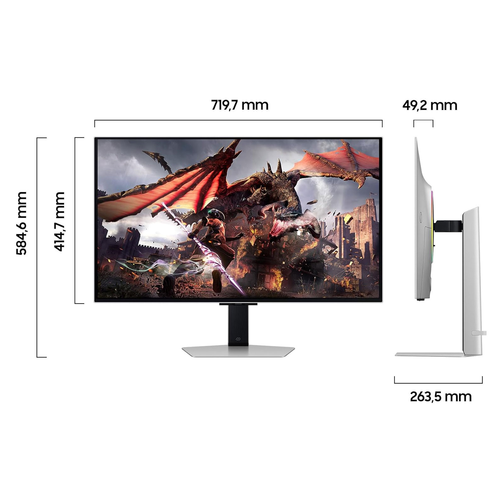 Samsung Odyssey OLED G80SD S32DG800SU Gaming Monitor