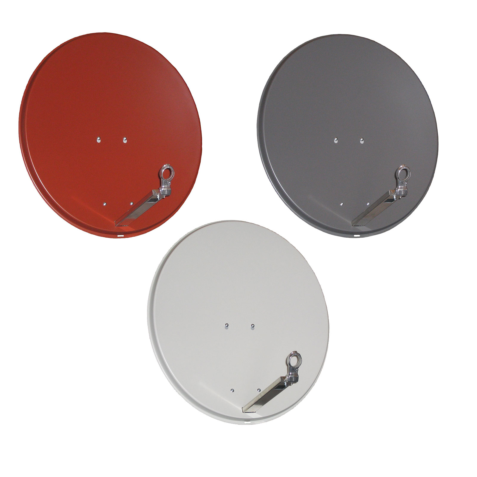 Sky Vision Satelliten-Schüssel Ideal 65cm Alu hellgrau Sky Vision Satelliten-Schüssel Ideal 65cm Alu hellgrau