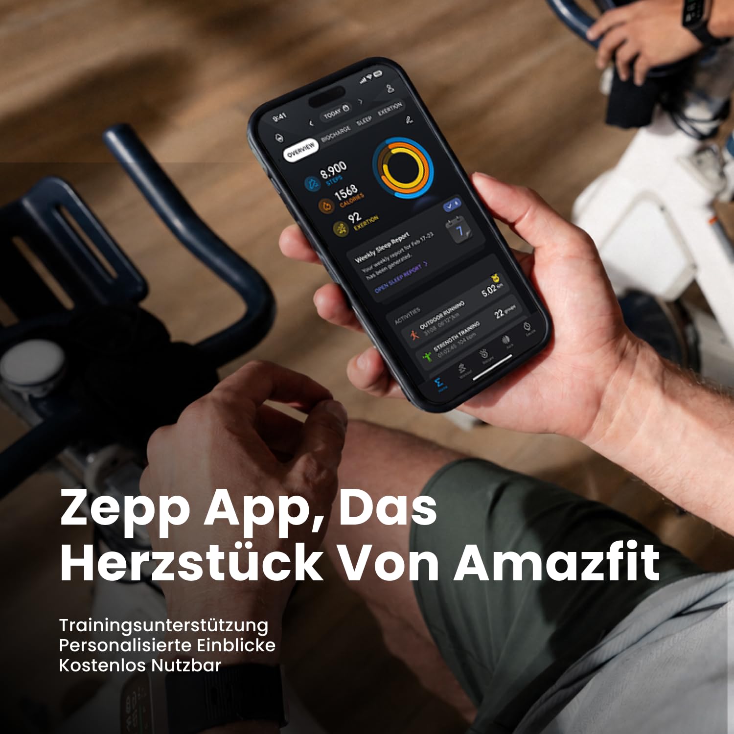 Amazfit Bip Max 50mm Smartwatch, 2.07" AMOLED-Display